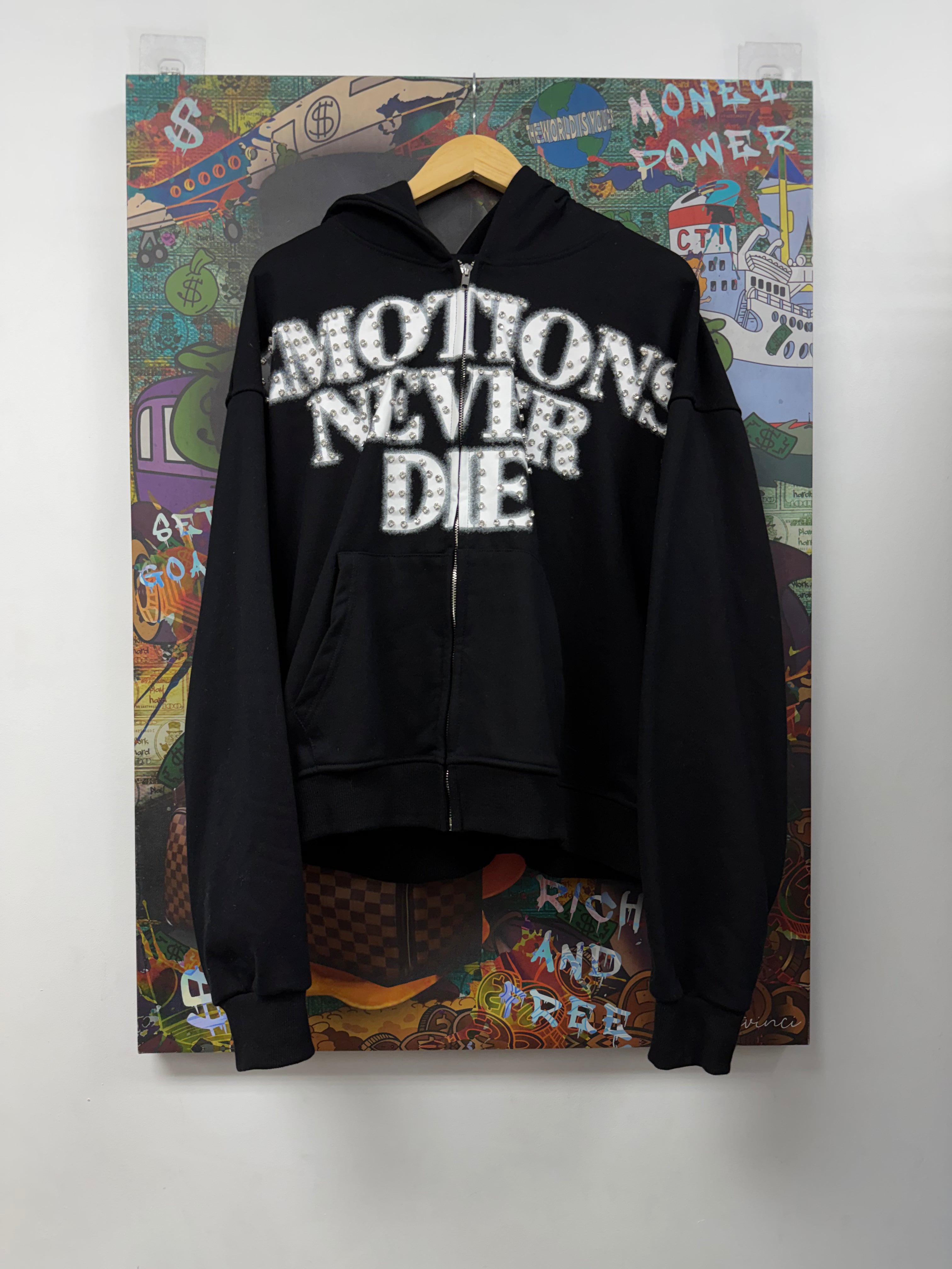 Mixed Emotions Black White END Zip Up