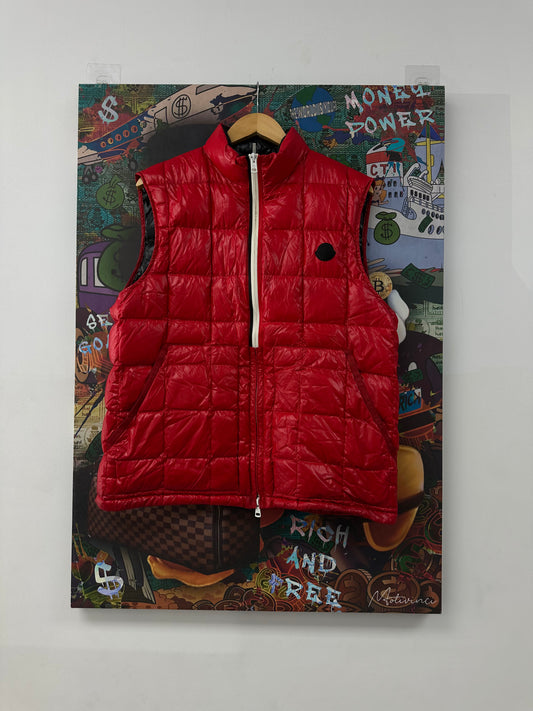 Moncler Vest Red size:5 Used