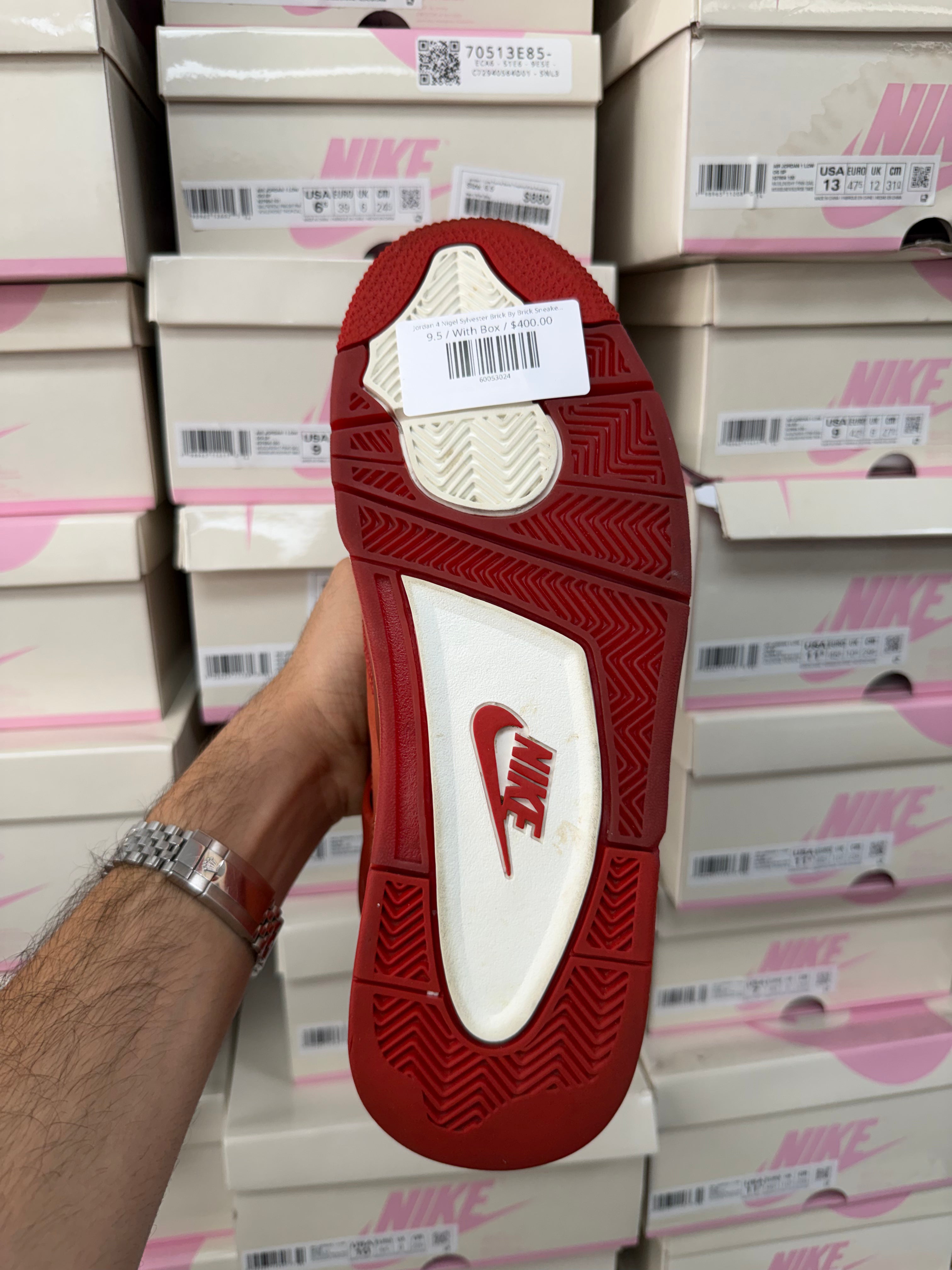 Jordan 4 Nigel Sylvester Brick By Brick Sneakers