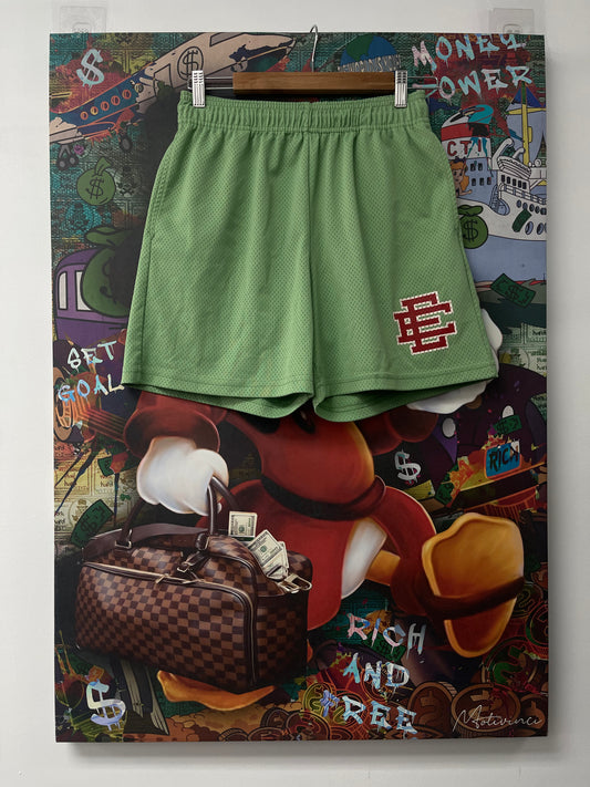 EE Shorts Olive Red Used