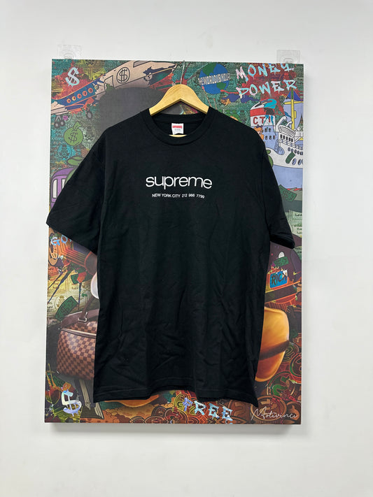 Supreme NYC Store Tee Black White New Large N/A