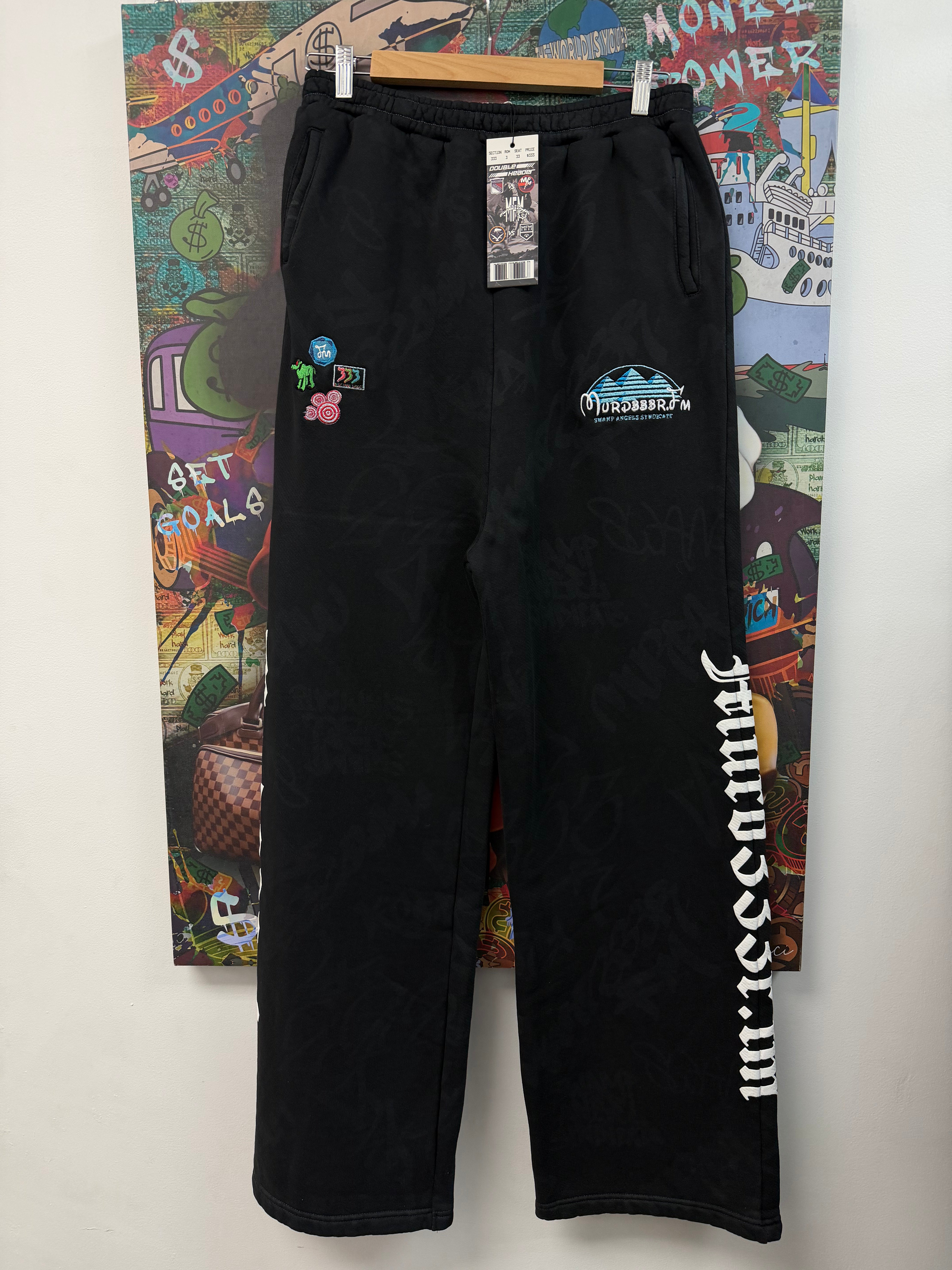 Murder.FM Black Disney Sweats