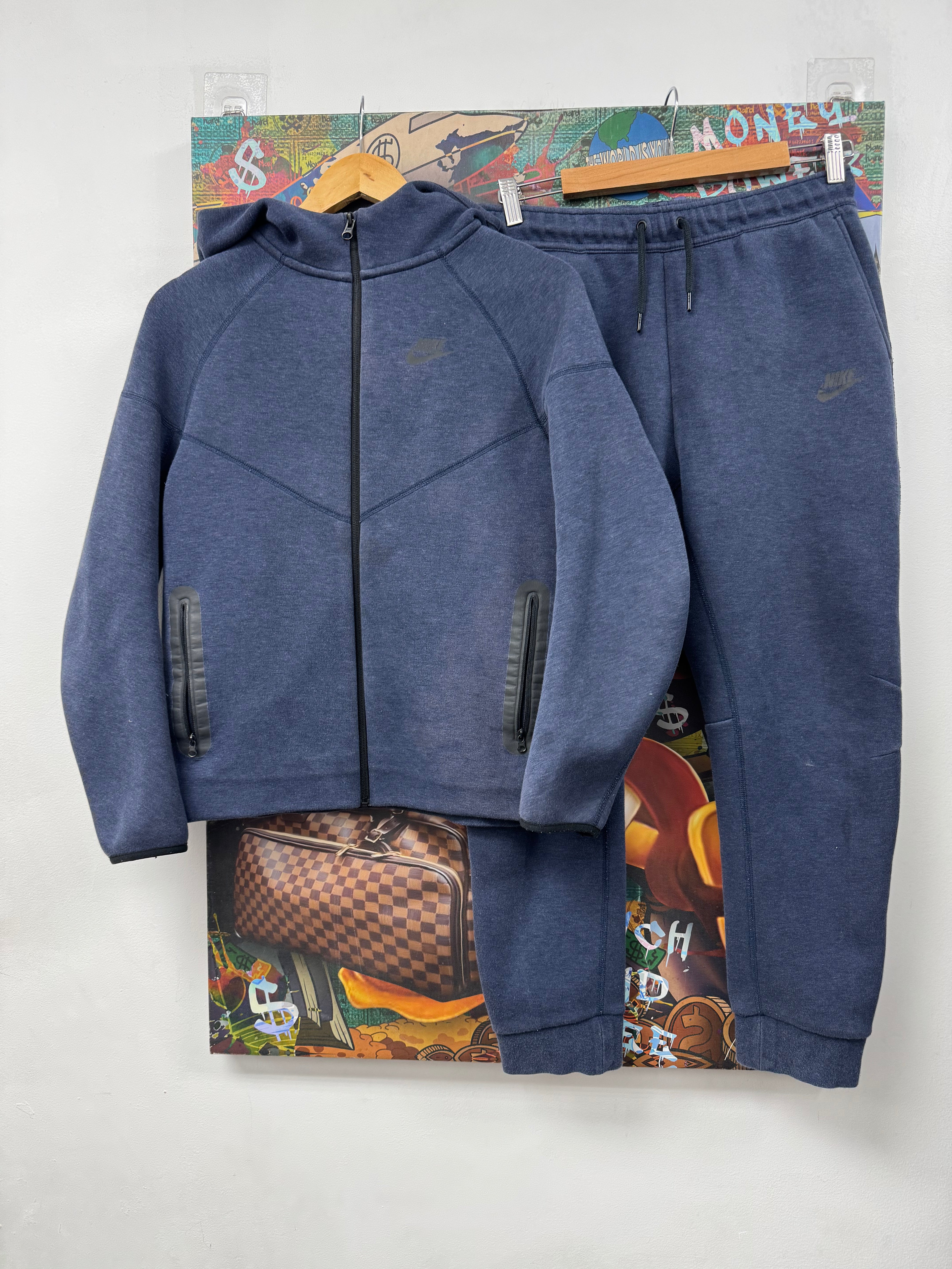 Nike Navy Tech (Kid's) Sweatsuit
