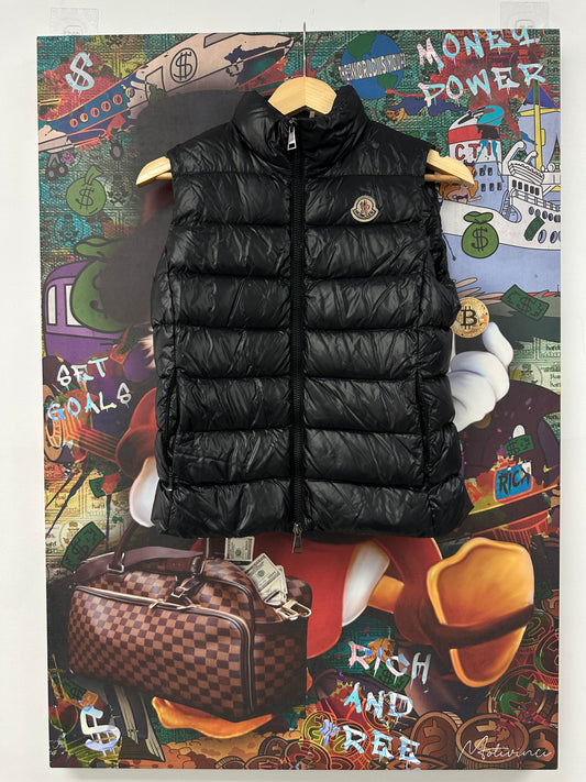 Moncler Vest Black  size:Xsmall Used