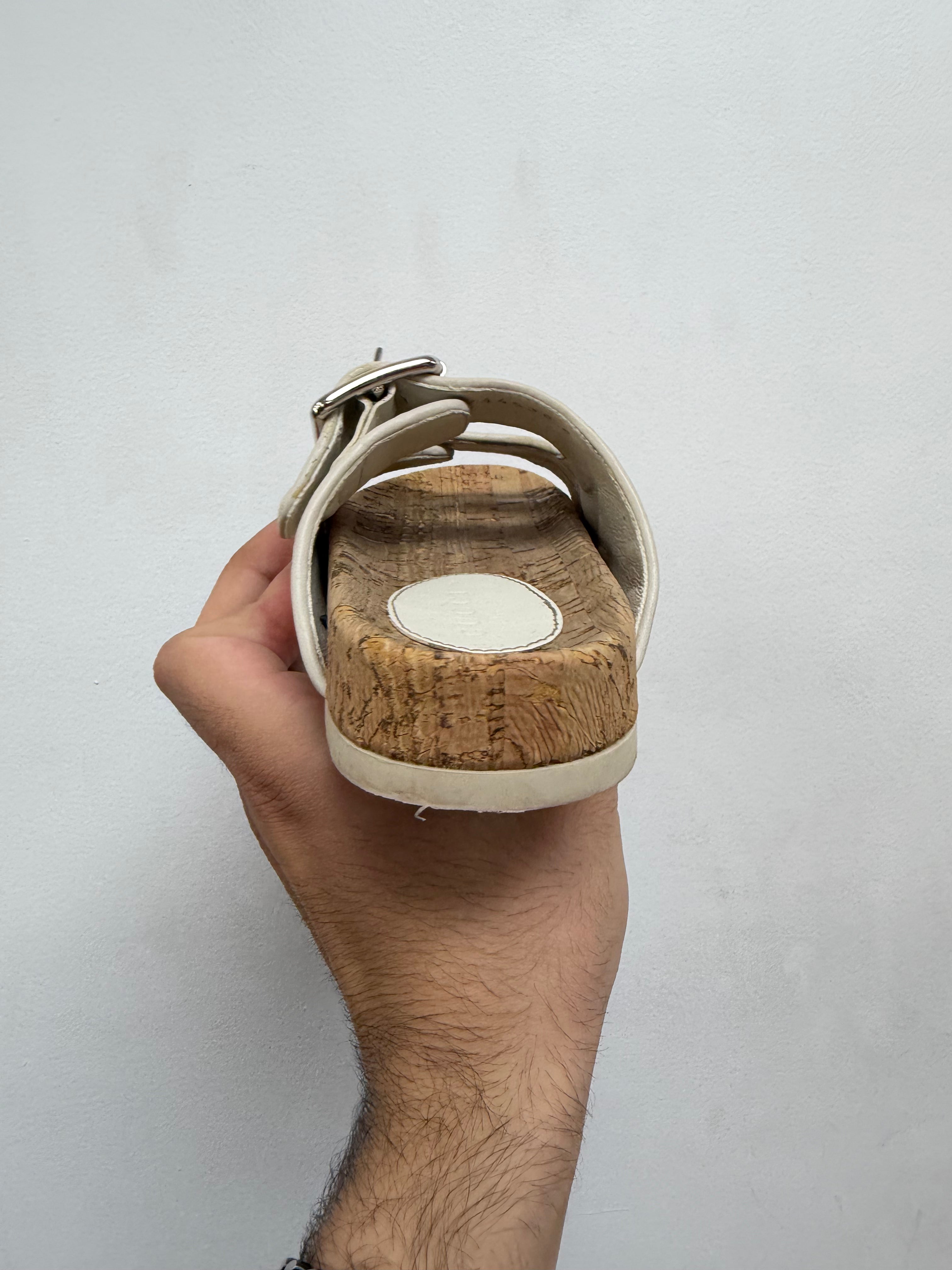 Gucci Tan GG Monogram Sandals
