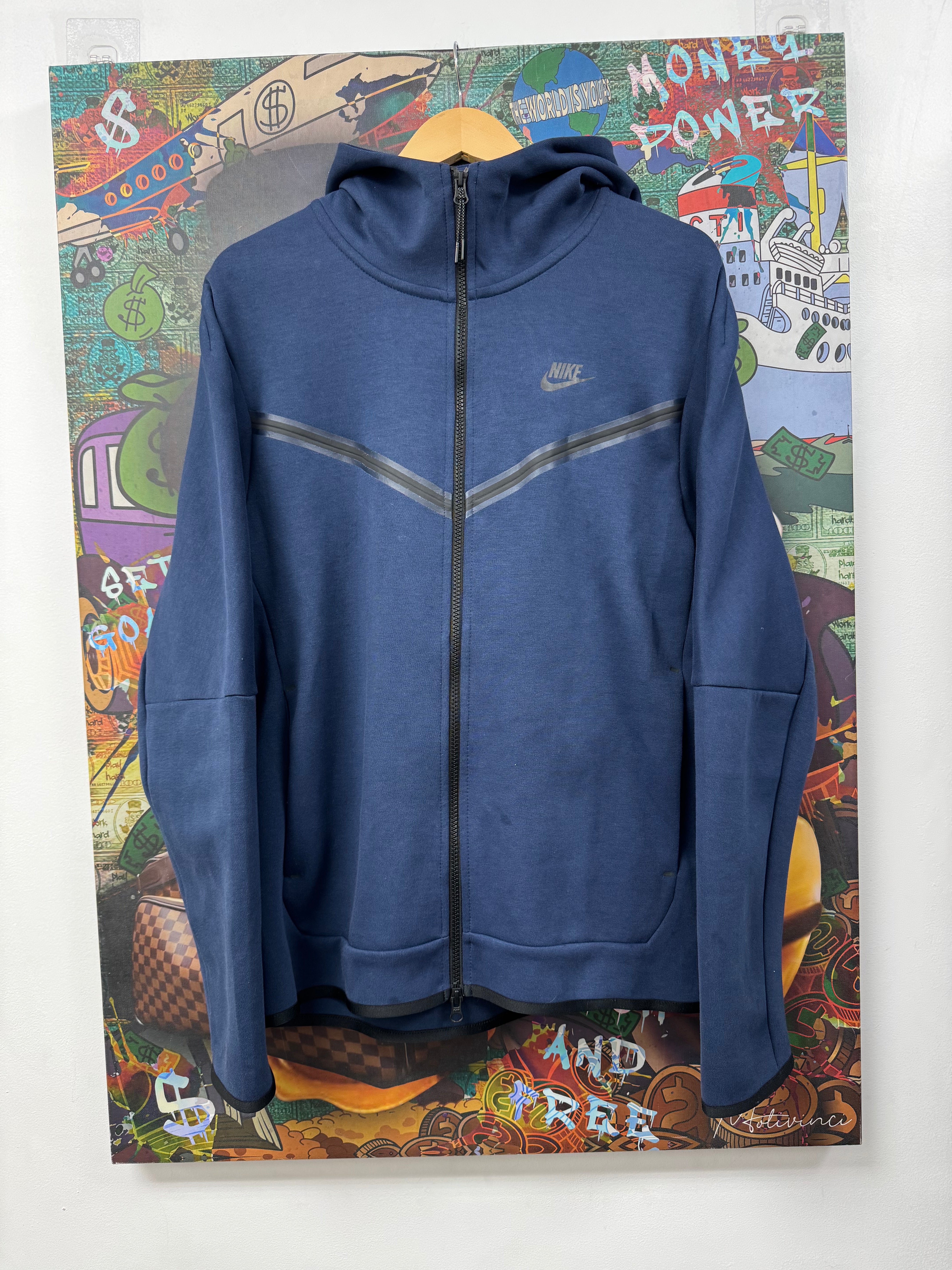 Nike Navy Tech Zip Up