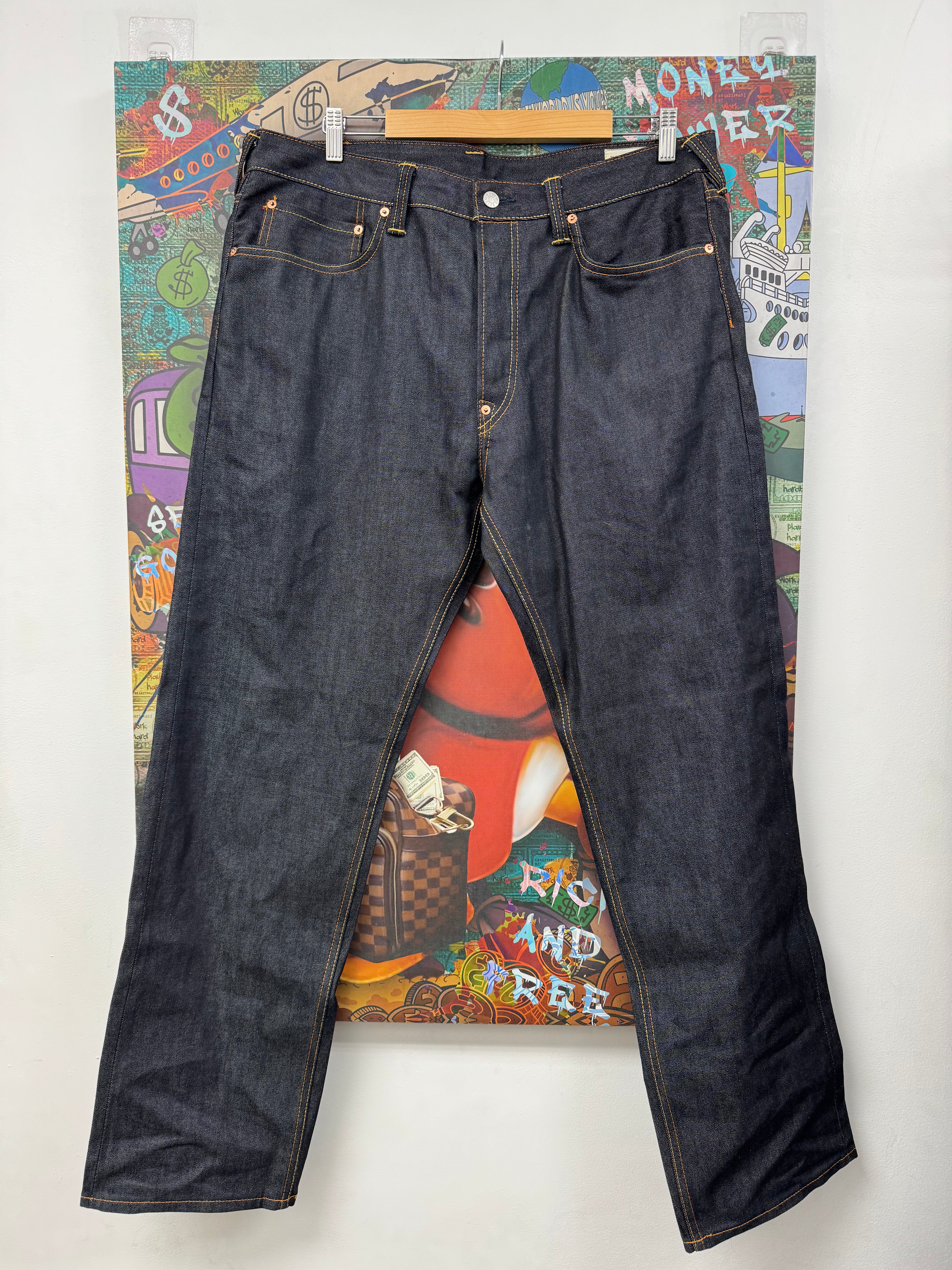 Evisu Selvedge Yellow Jeans