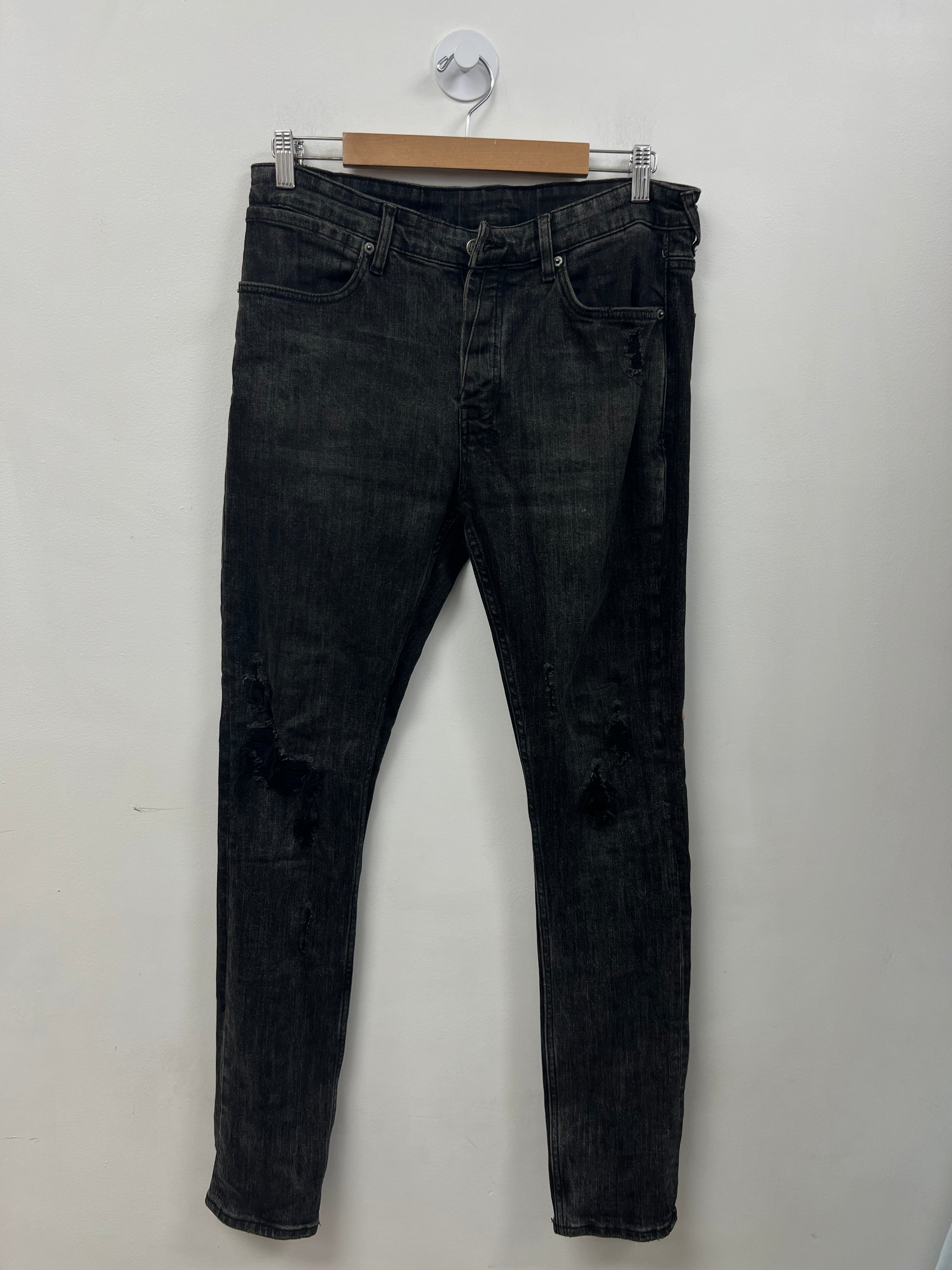 Ksubi Black Wash Orange Jeans