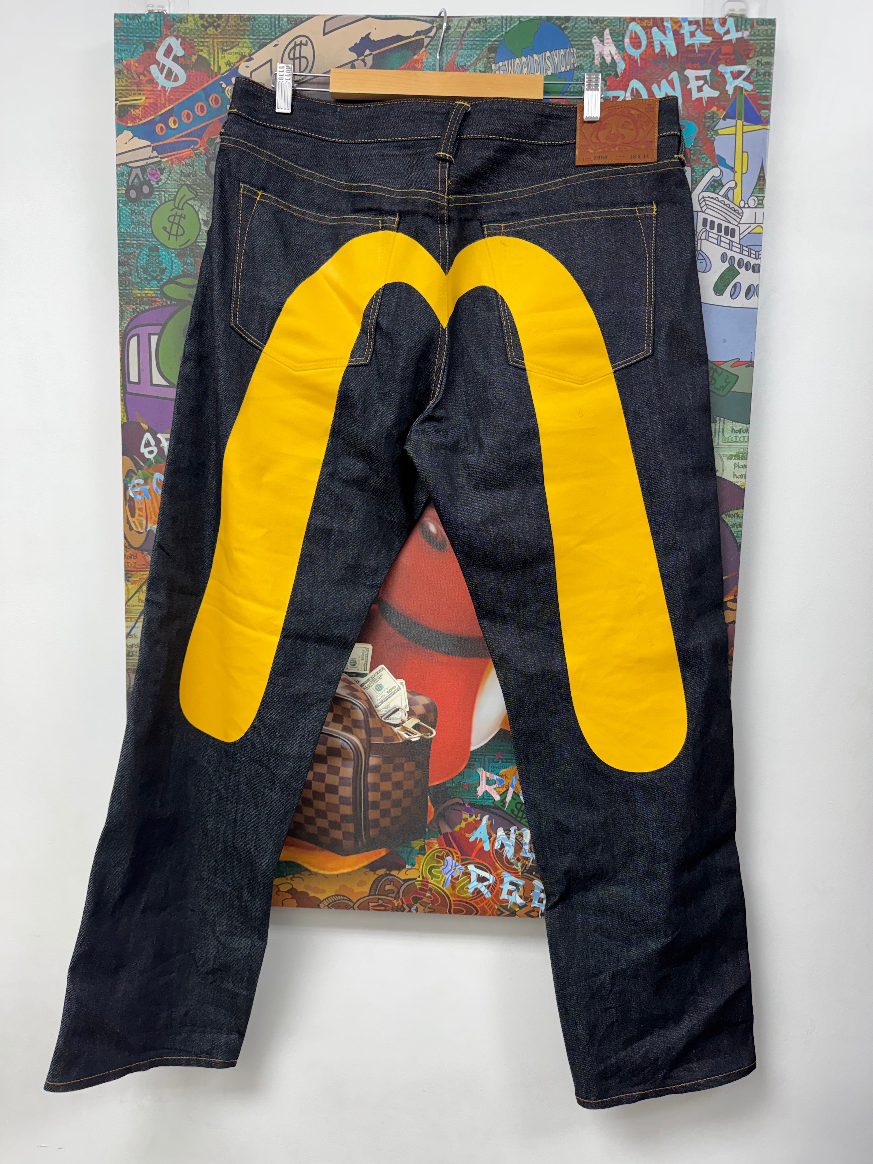 Evisu Selvedge Yellow Jeans