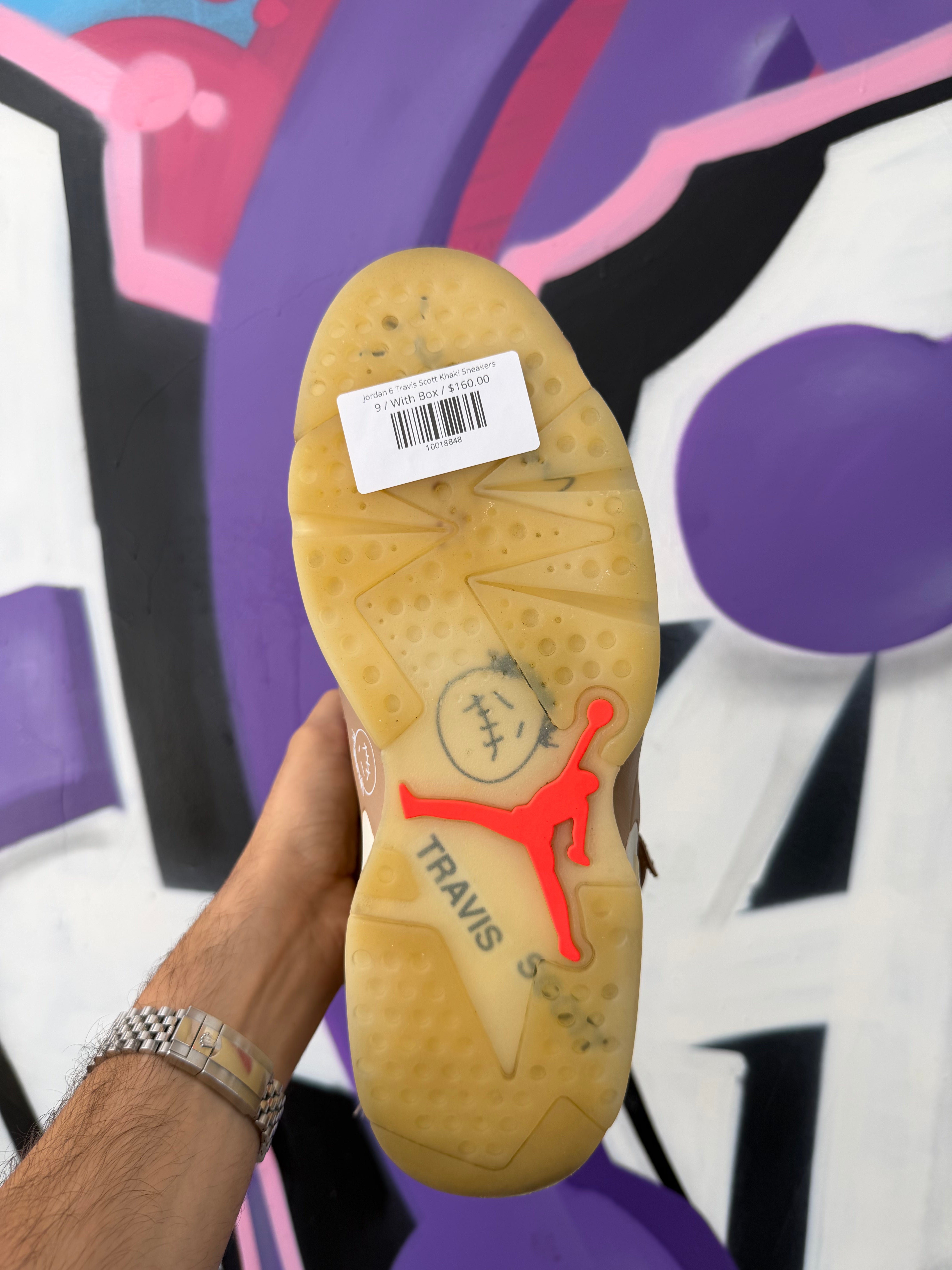 Jordan 6 Travis Scott Khaki Sneakers