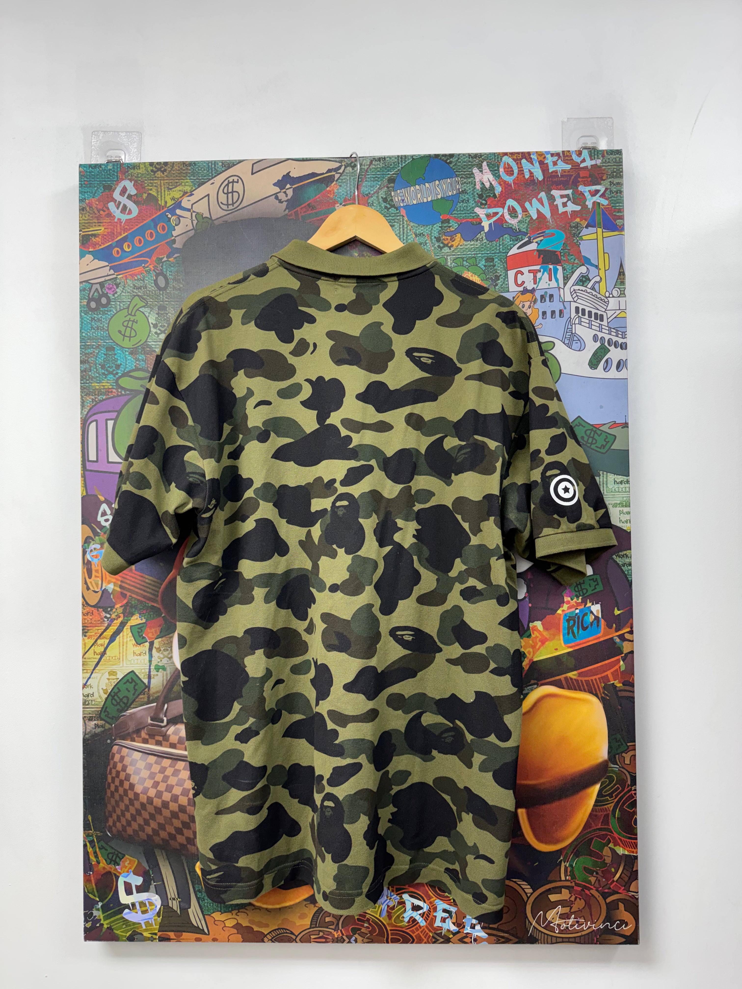 BAPE Camo Shark Polo