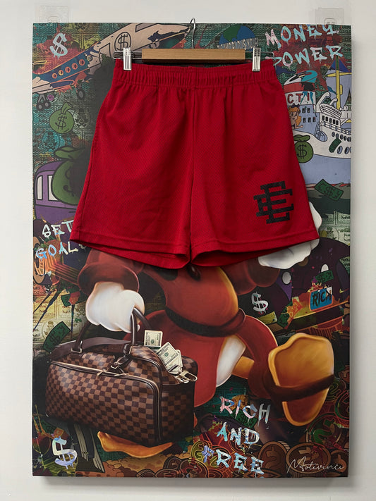 EE Shorts Red Black Used