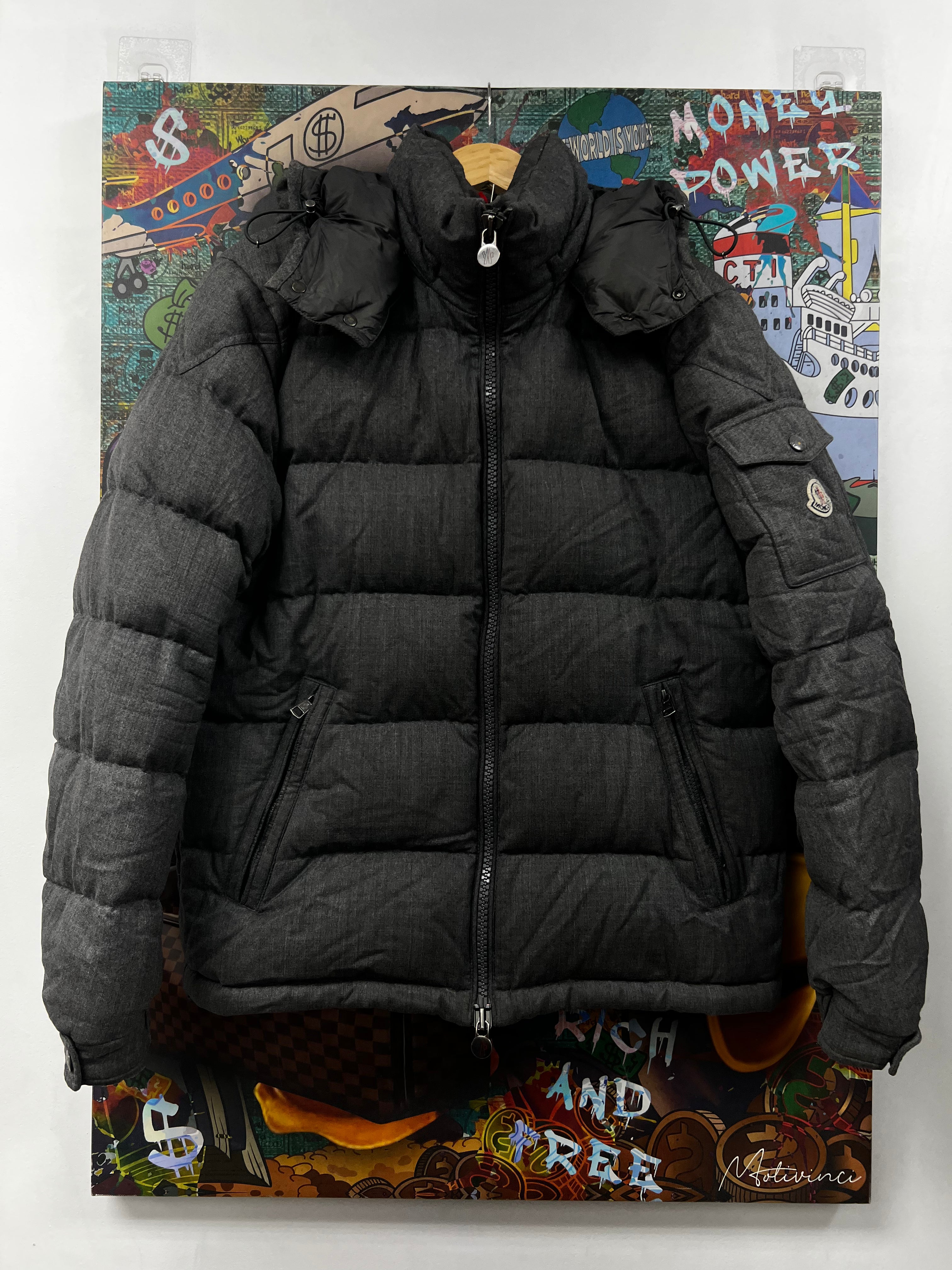 Moncler Grey Montgenevre Giubotto Jacket