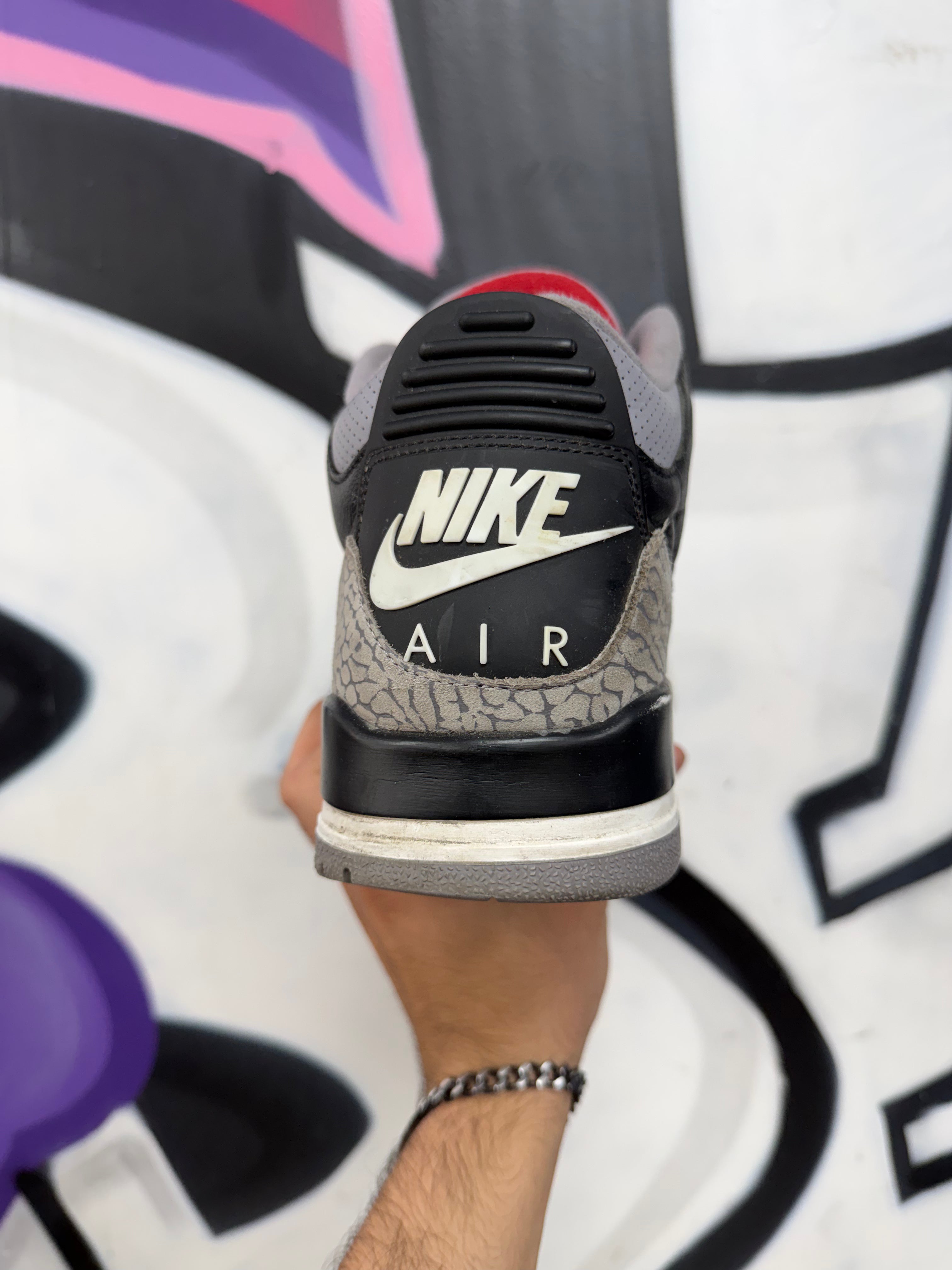 Jordan 3 Black Cement Sneakers