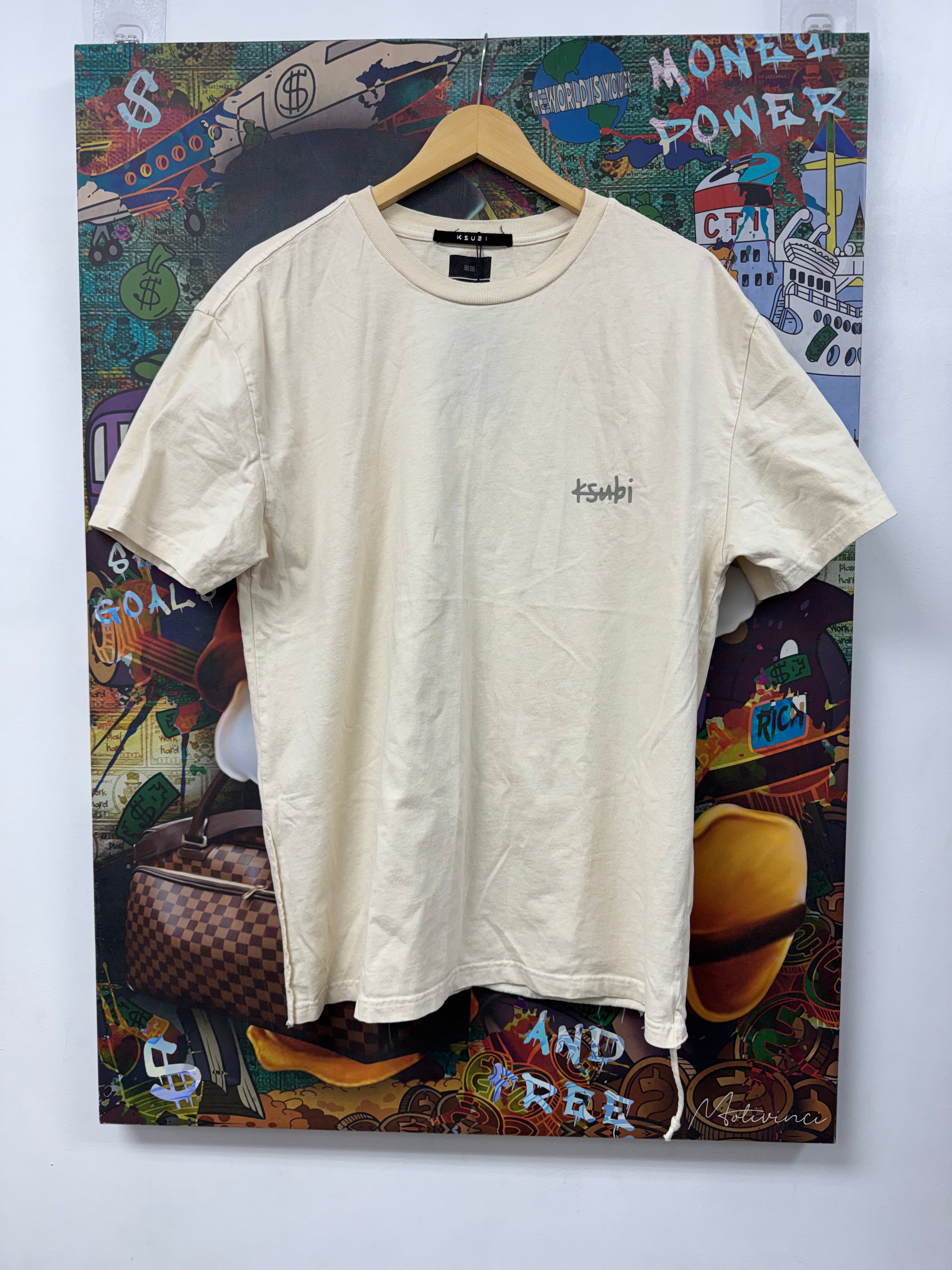 Ksubi Cream Plus Logo Tee