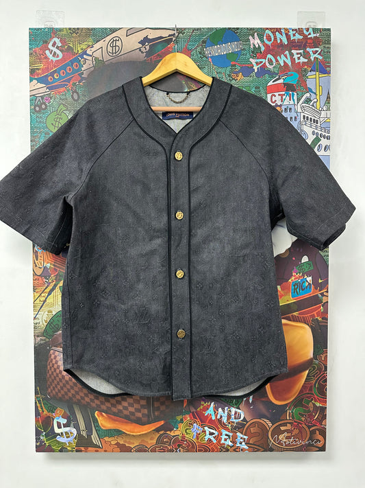 LV Denim Baseball Denim Shirt  Used Small N/A
