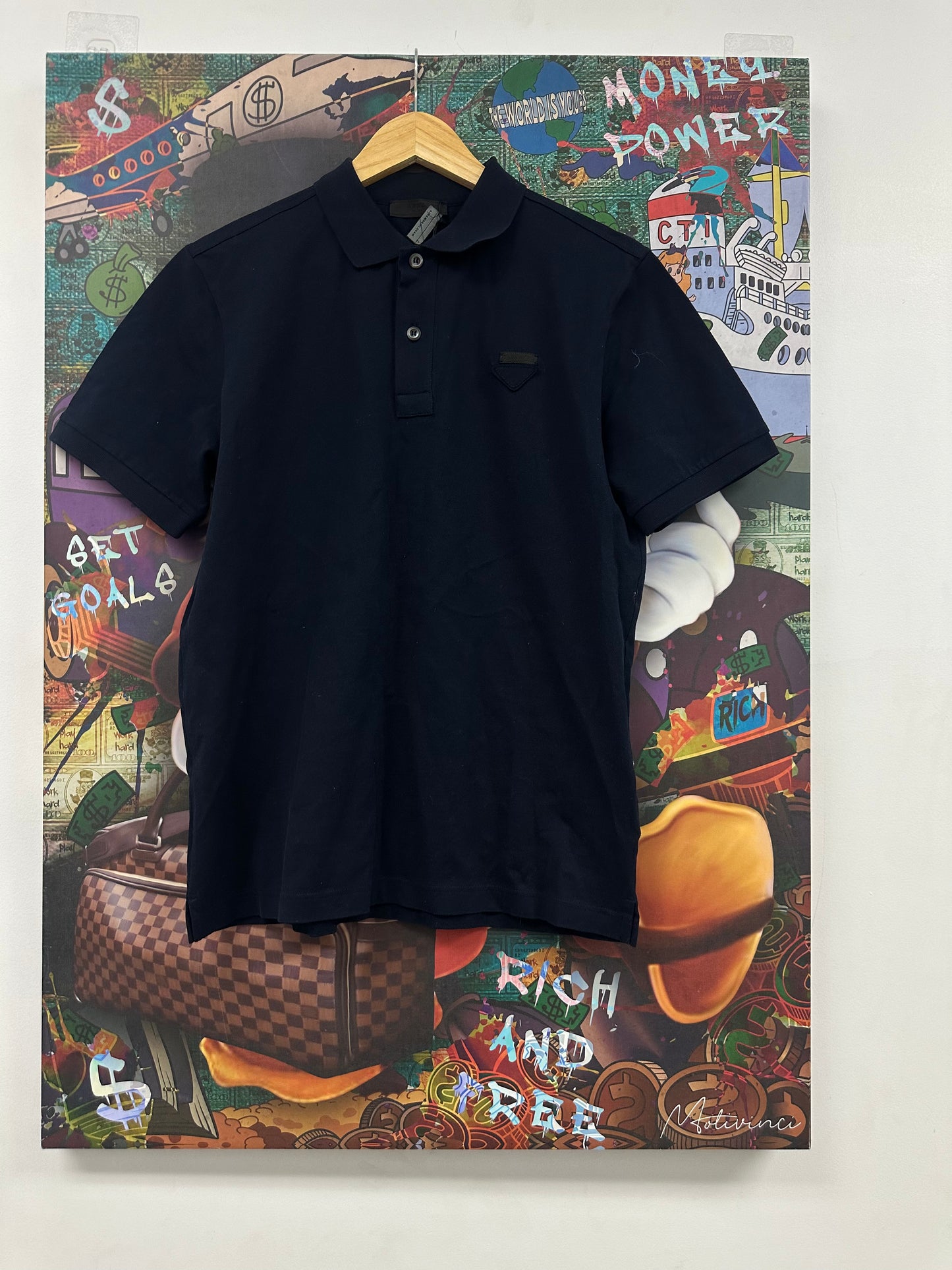 Prada Polo Navy Used Small N/A