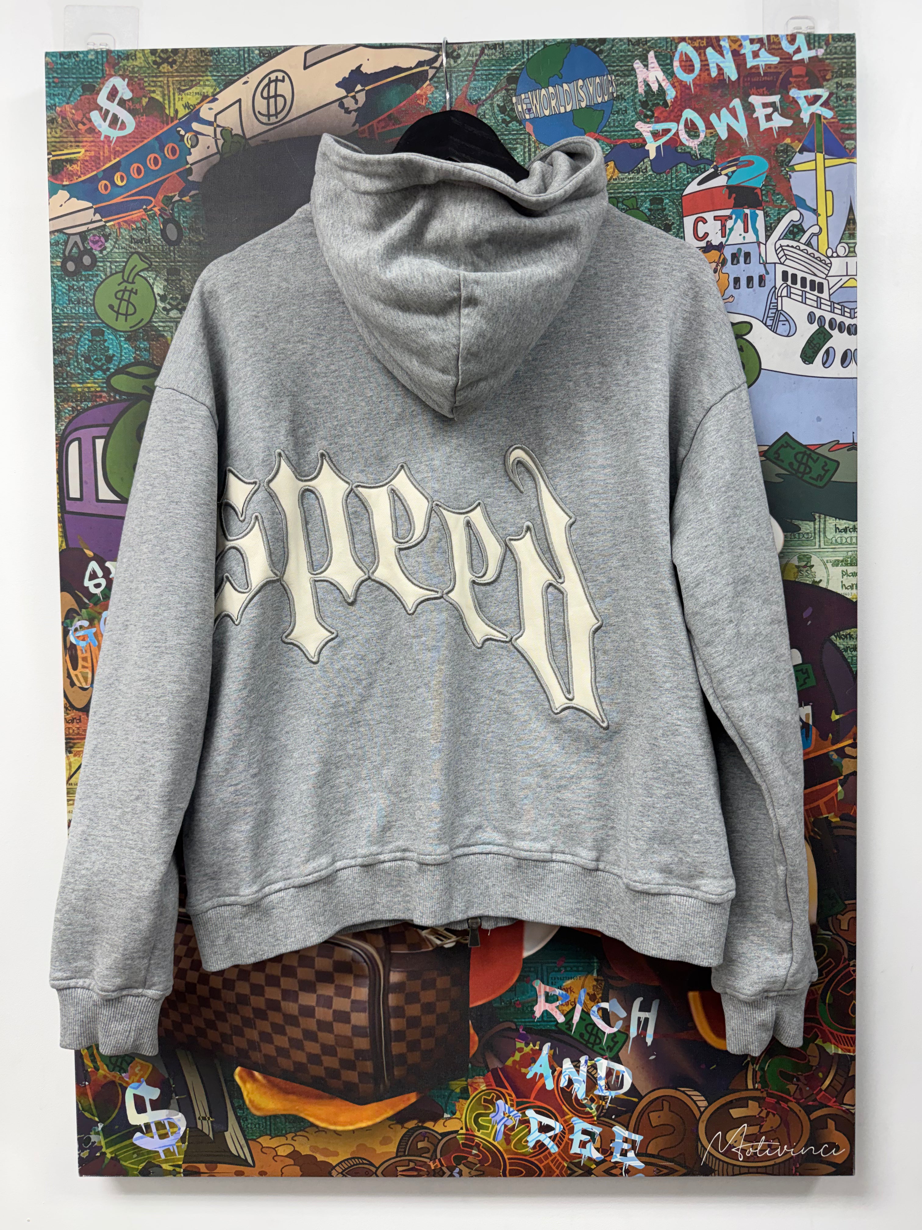 Godspeed Grey OG Logo Zip Up