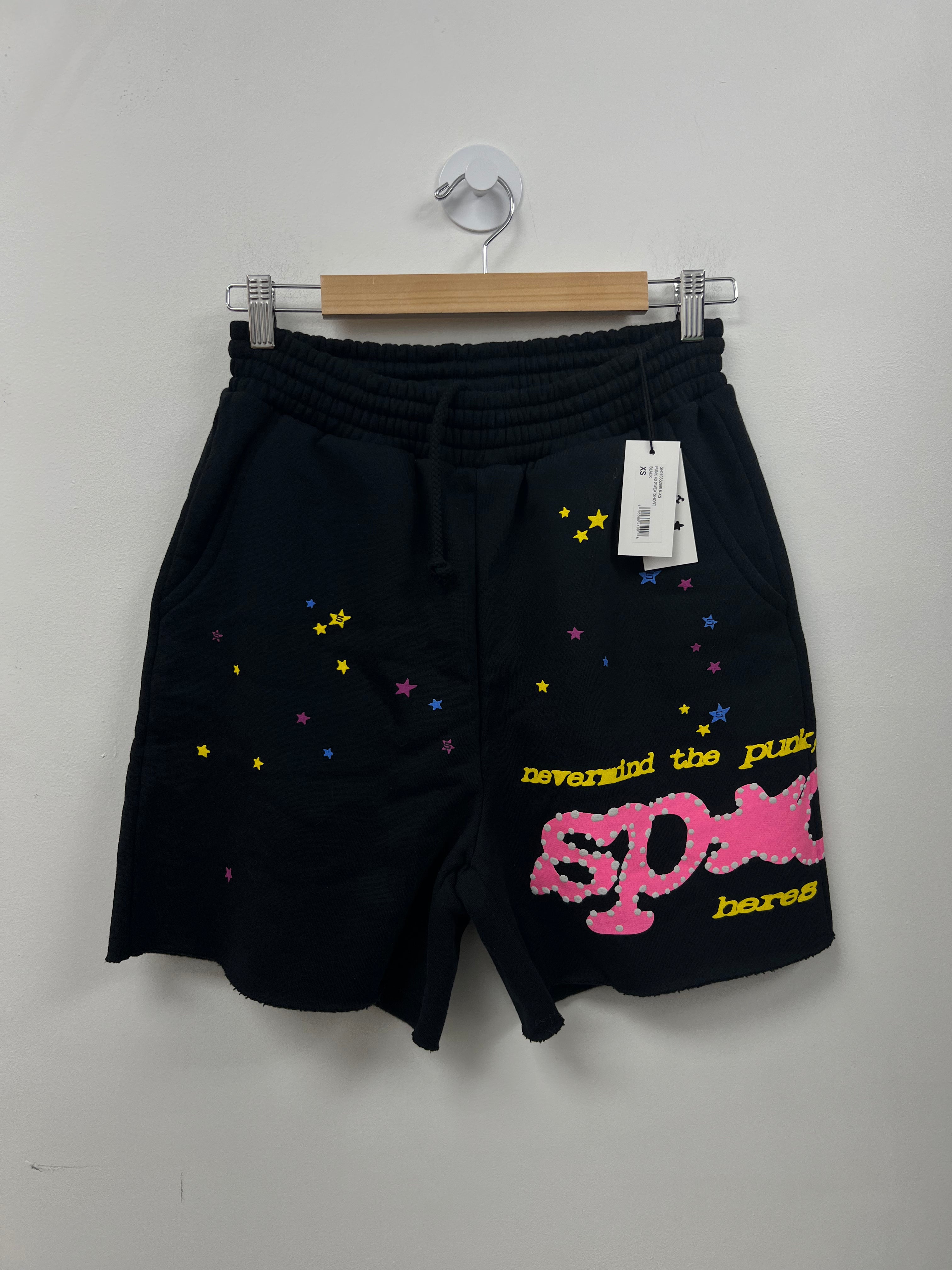 Sp5der Black Pink Shorts