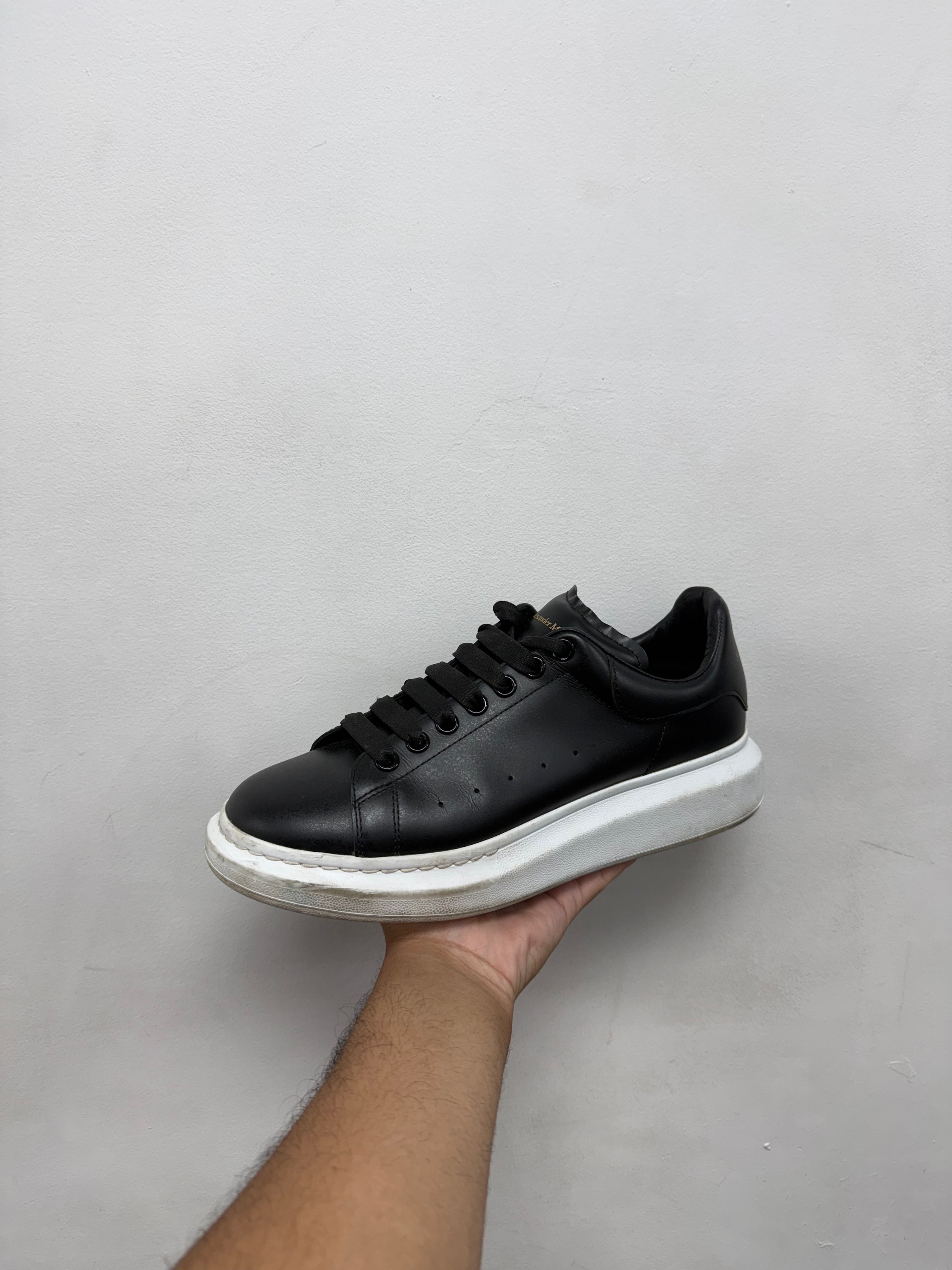 Alexander Mcqueen Black White Oversized Low Sneakers