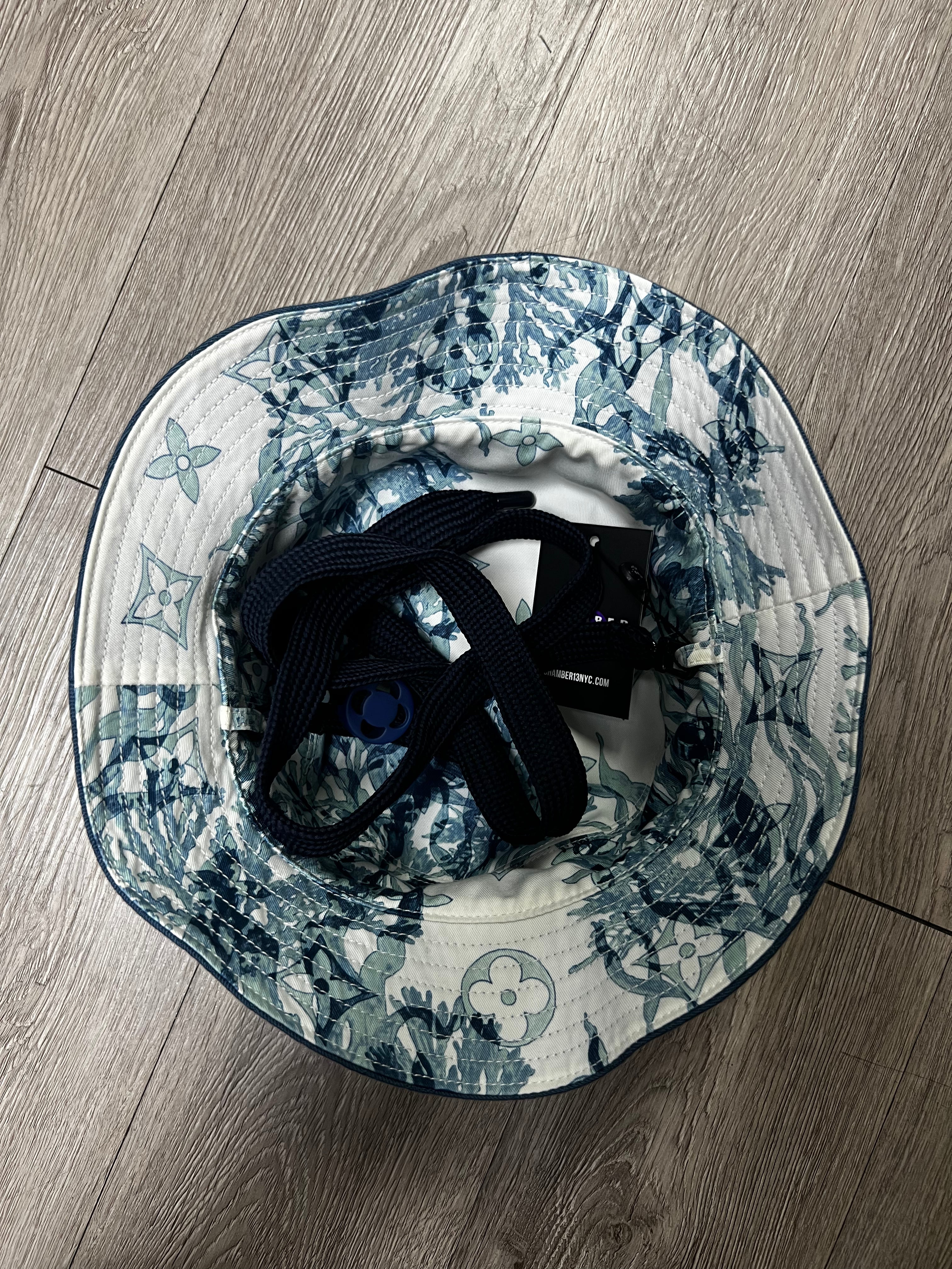 Louis Vuitton Blue Monogram Reversable Bucket Hat