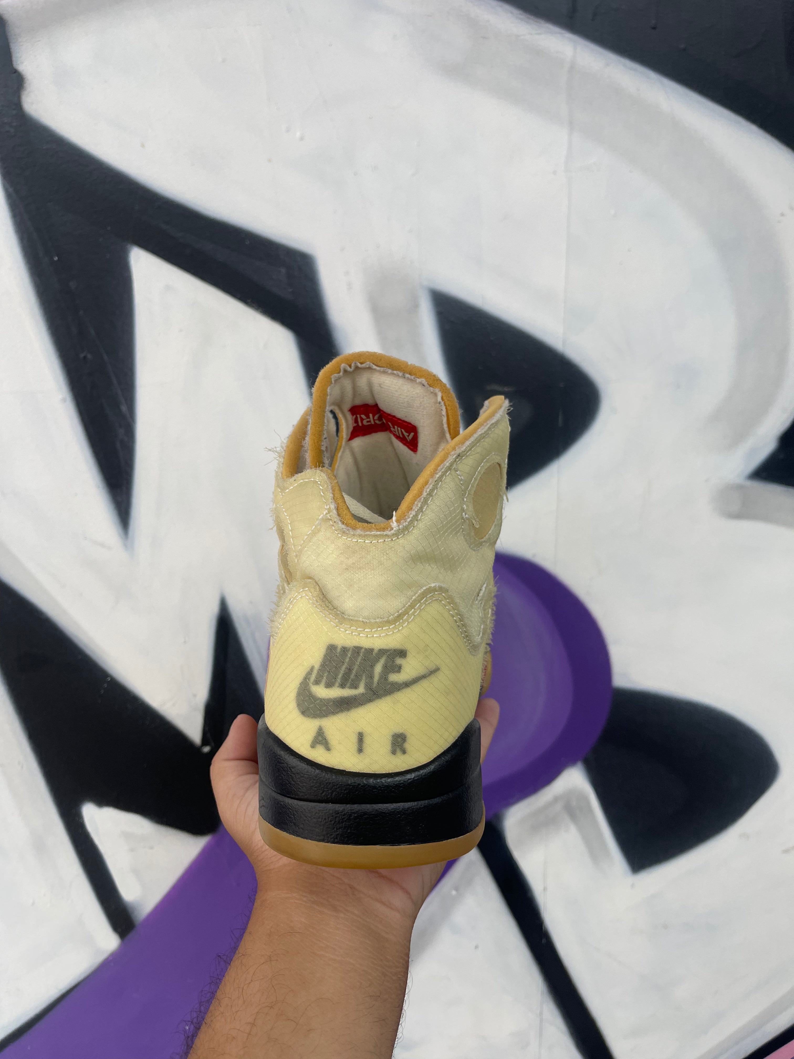 Jordan 5 Off White Sail Sneakers