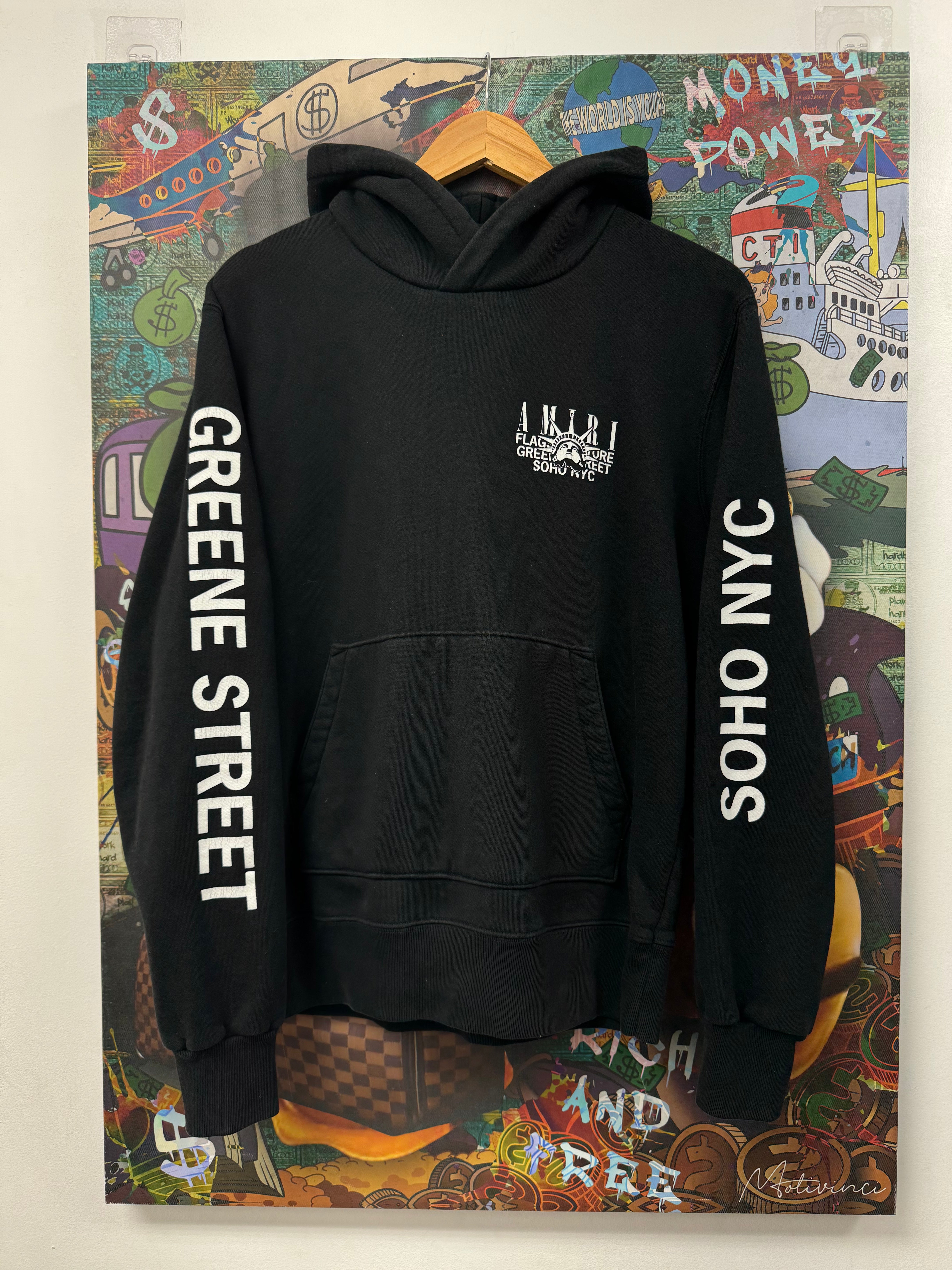 Amiri Black Soho NYC (Altered Fits Small) Hoodie