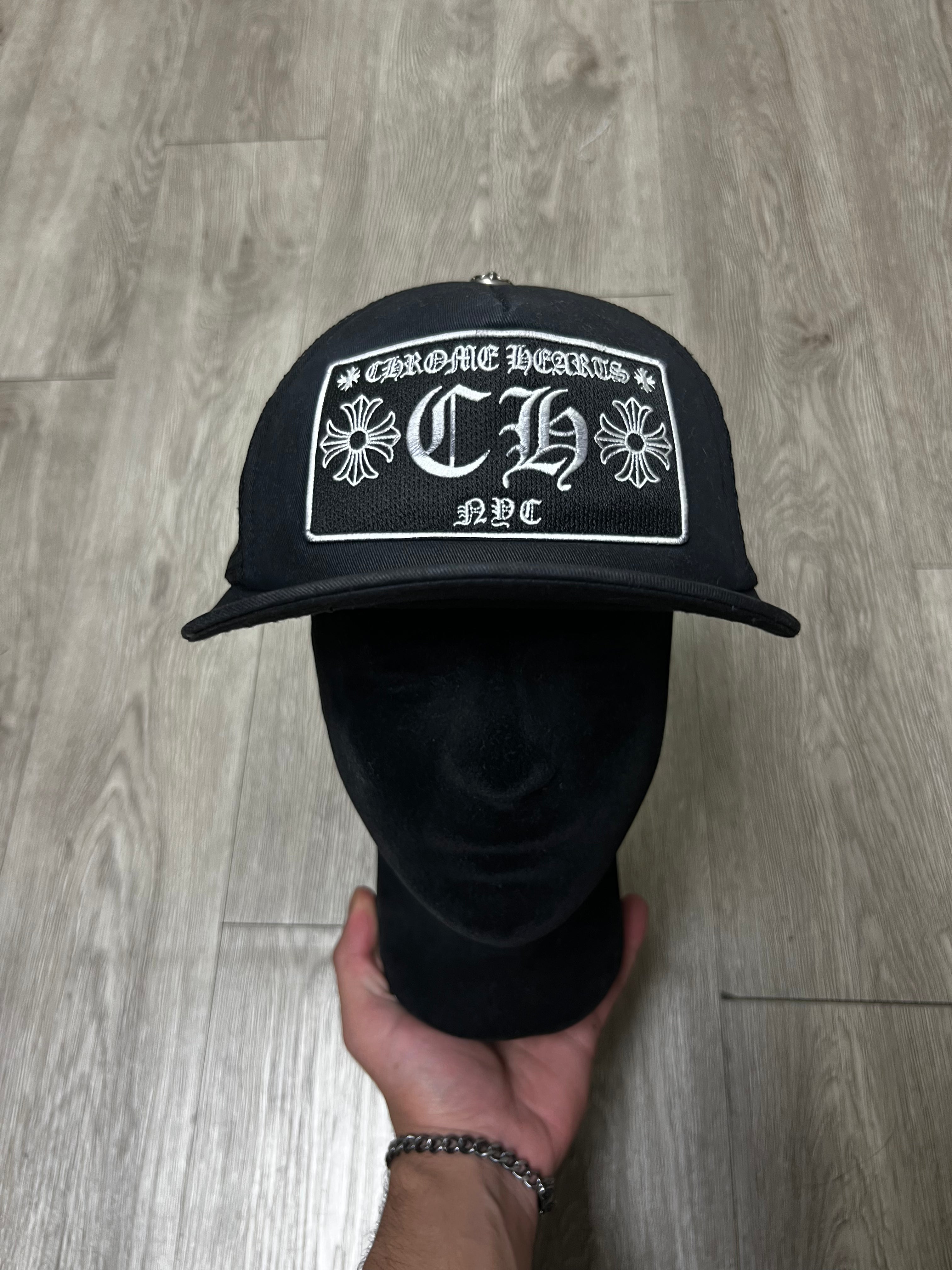 Chrome Hearts Black CH NYC Hat