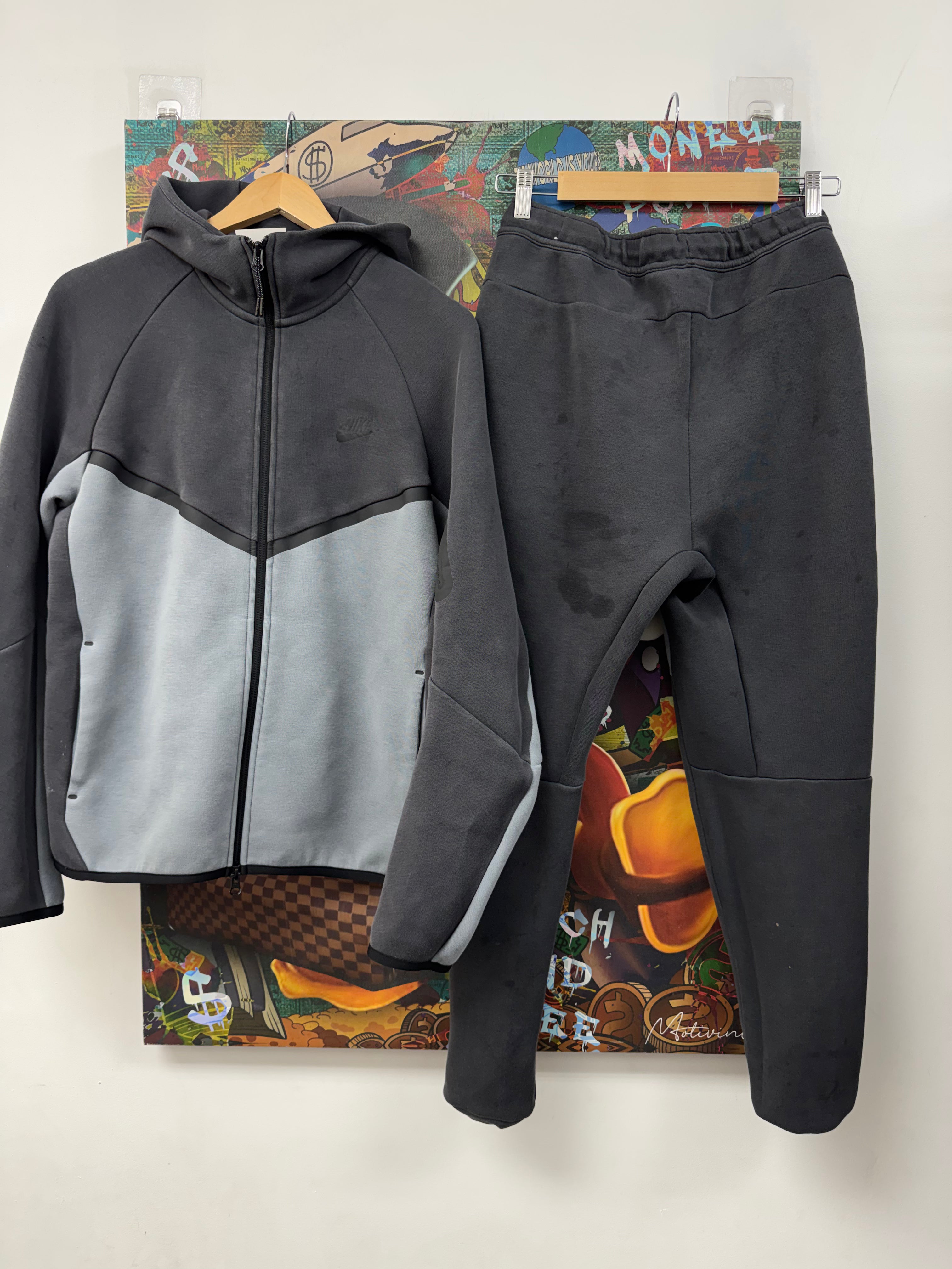 Nike Charcoal Ash Grey Sweatsuit