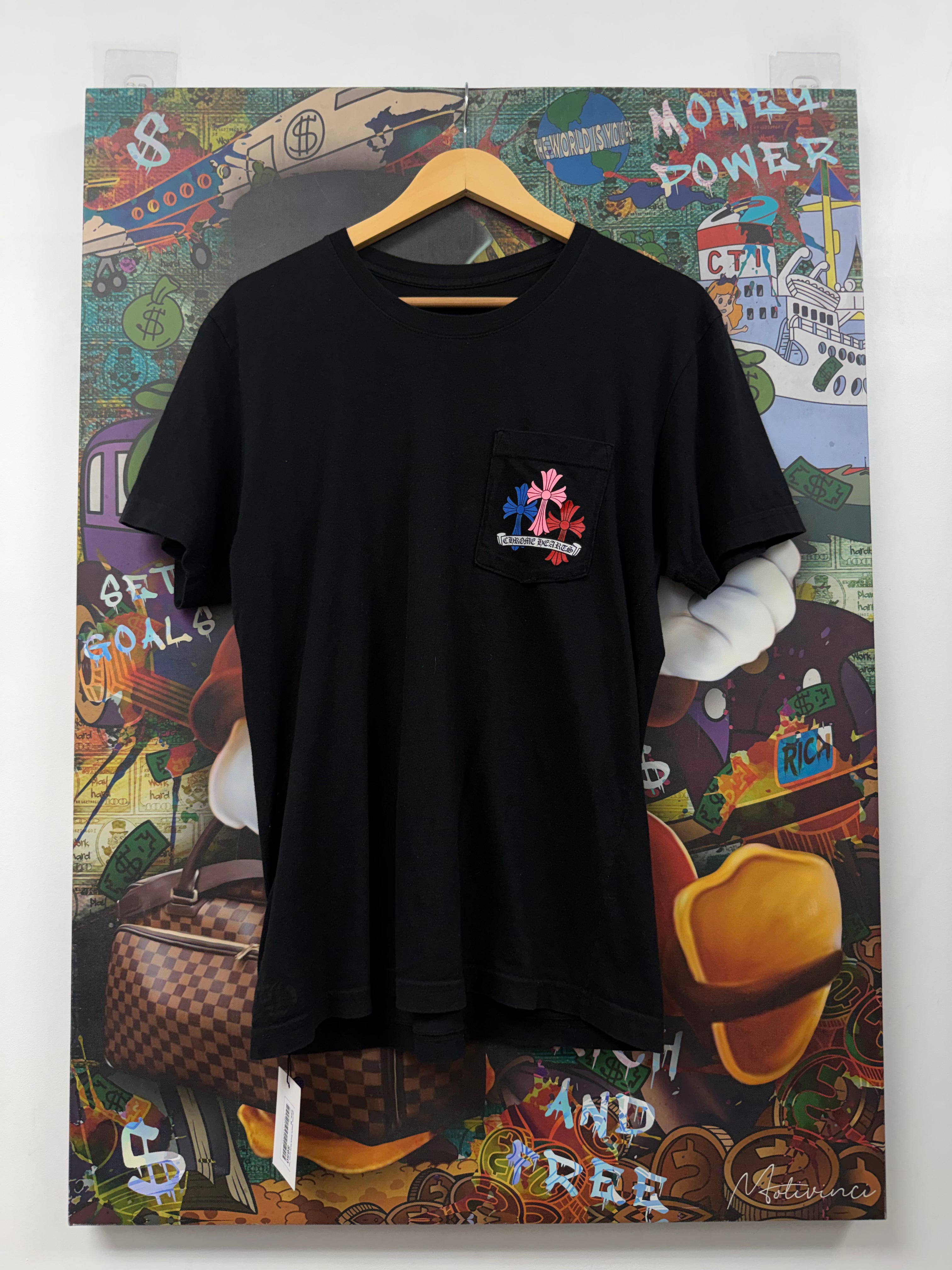 Chrome  Hearts Black Multi Cross Tee