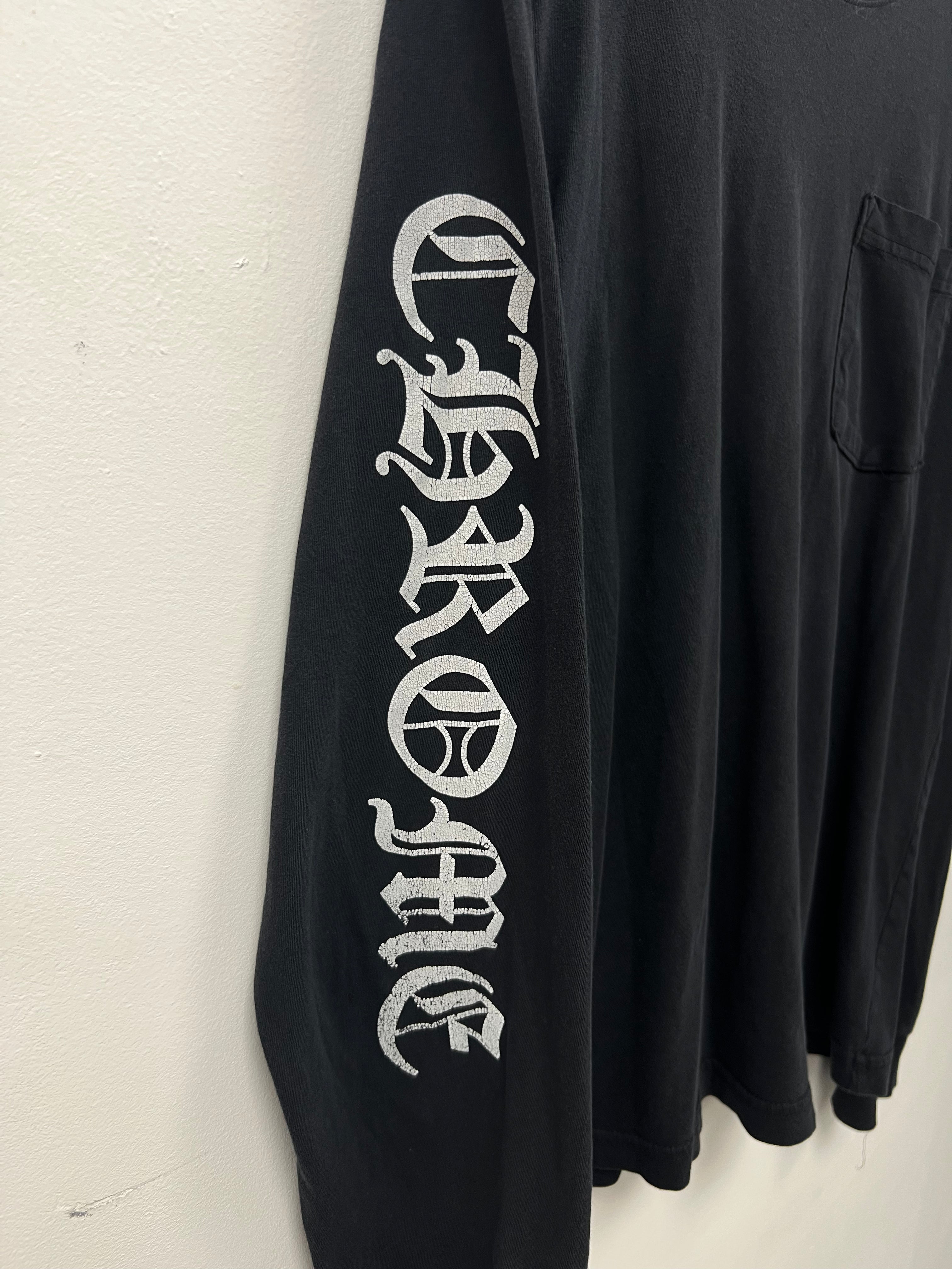 Chrome  Hearts Black Neck Logo Long Sleeve