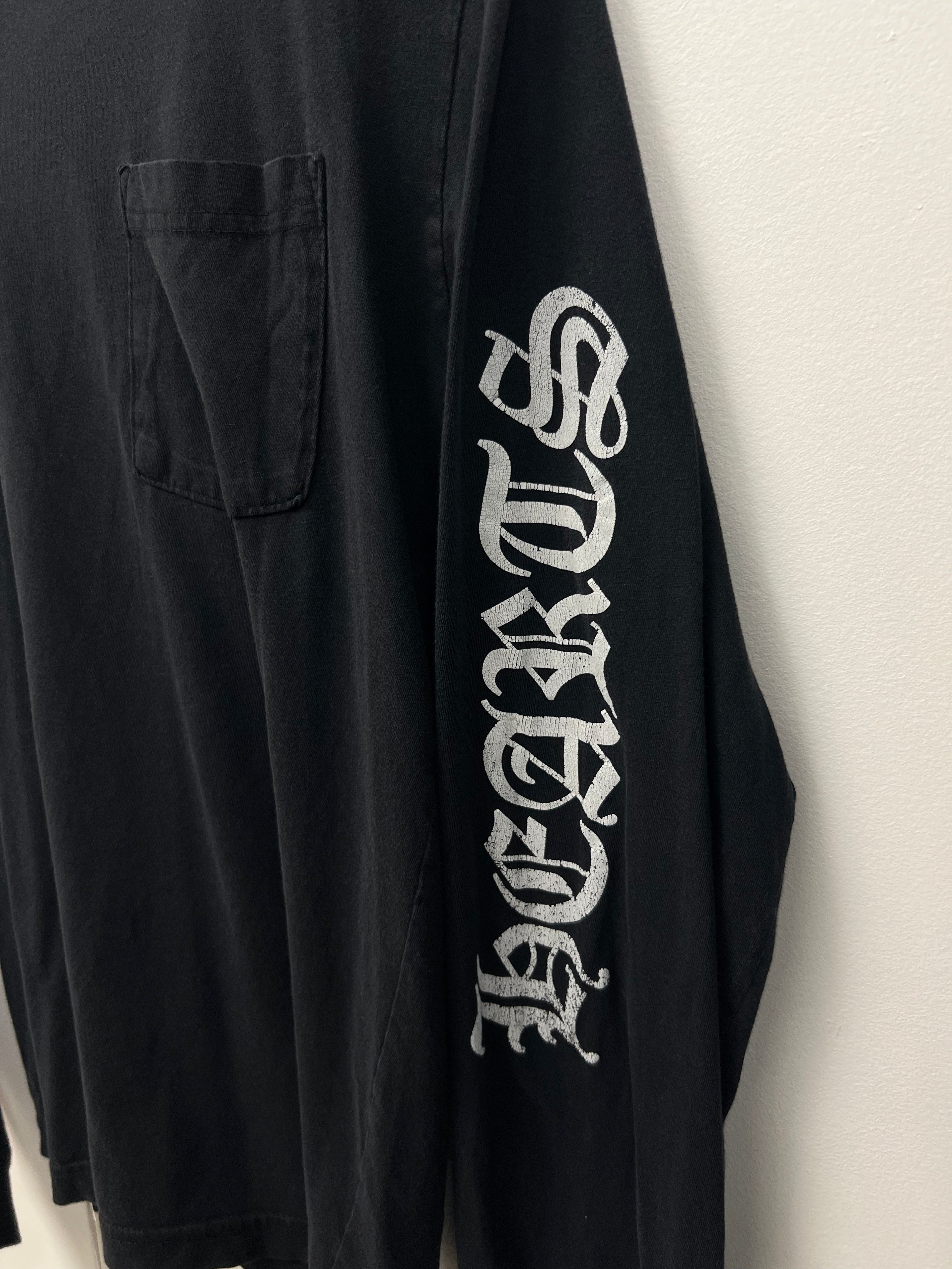 Chrome  Hearts Black Neck Logo Long Sleeve