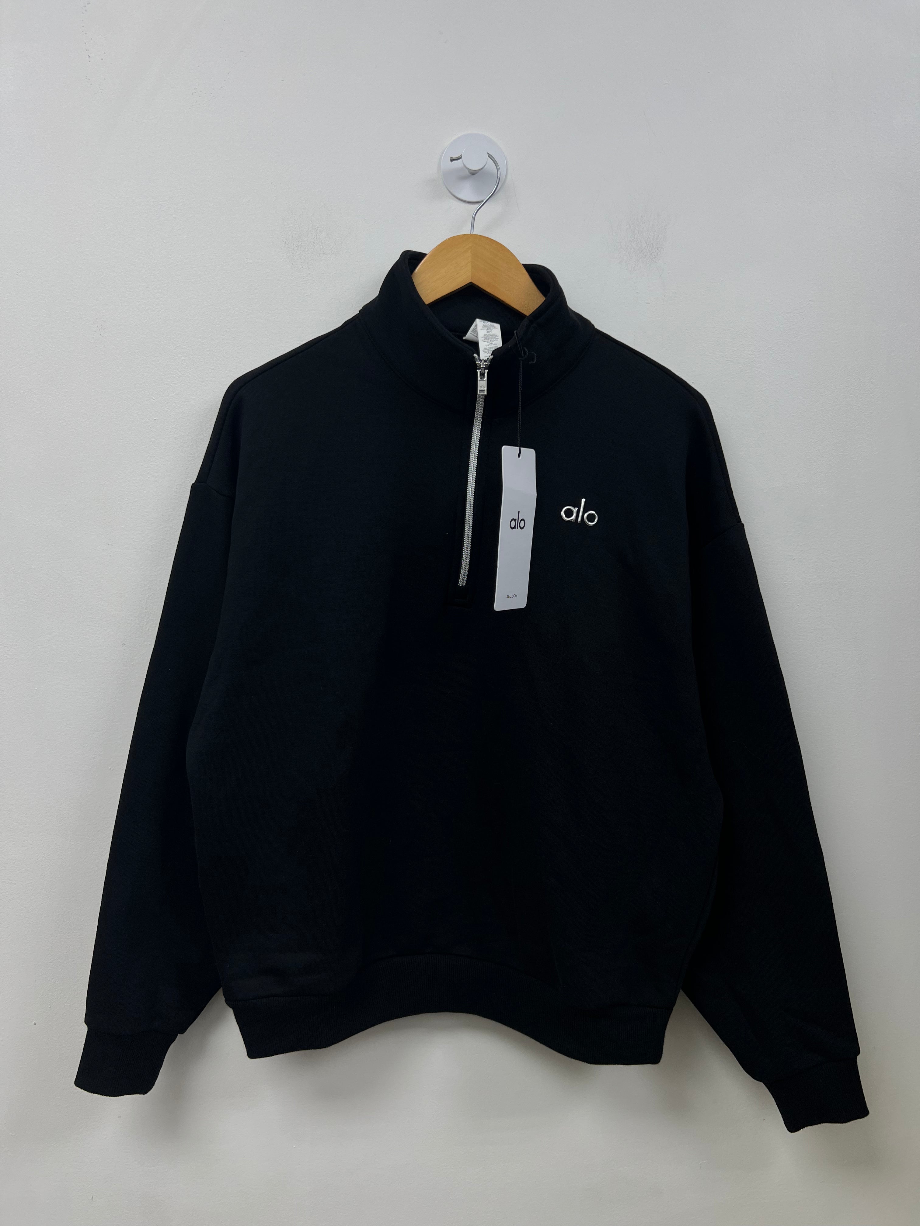 ALO Black Accolade Quarter Zip