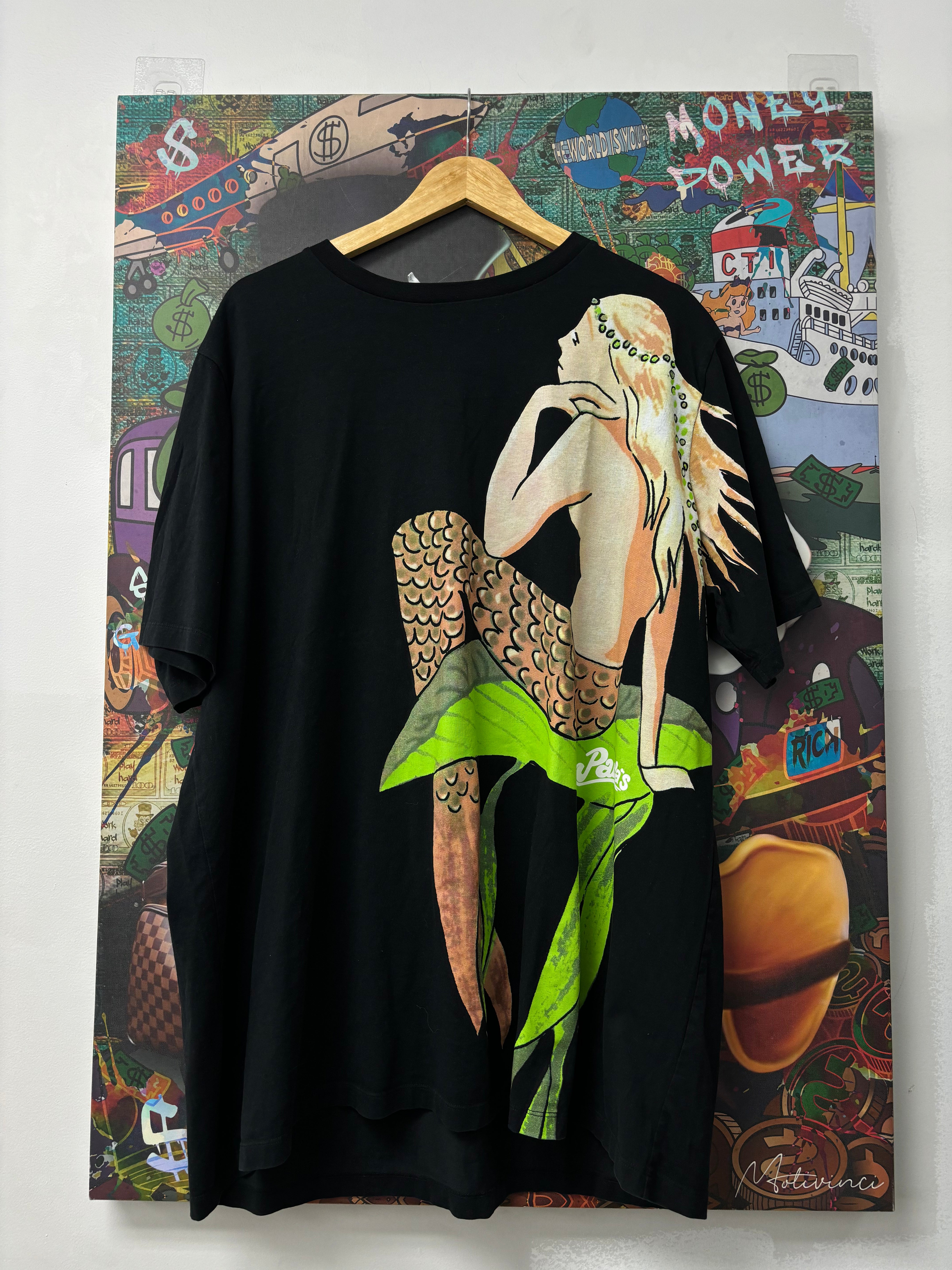Loewe Paula's Ibiza Mermaid Tee Black Used Medium (Oversized)