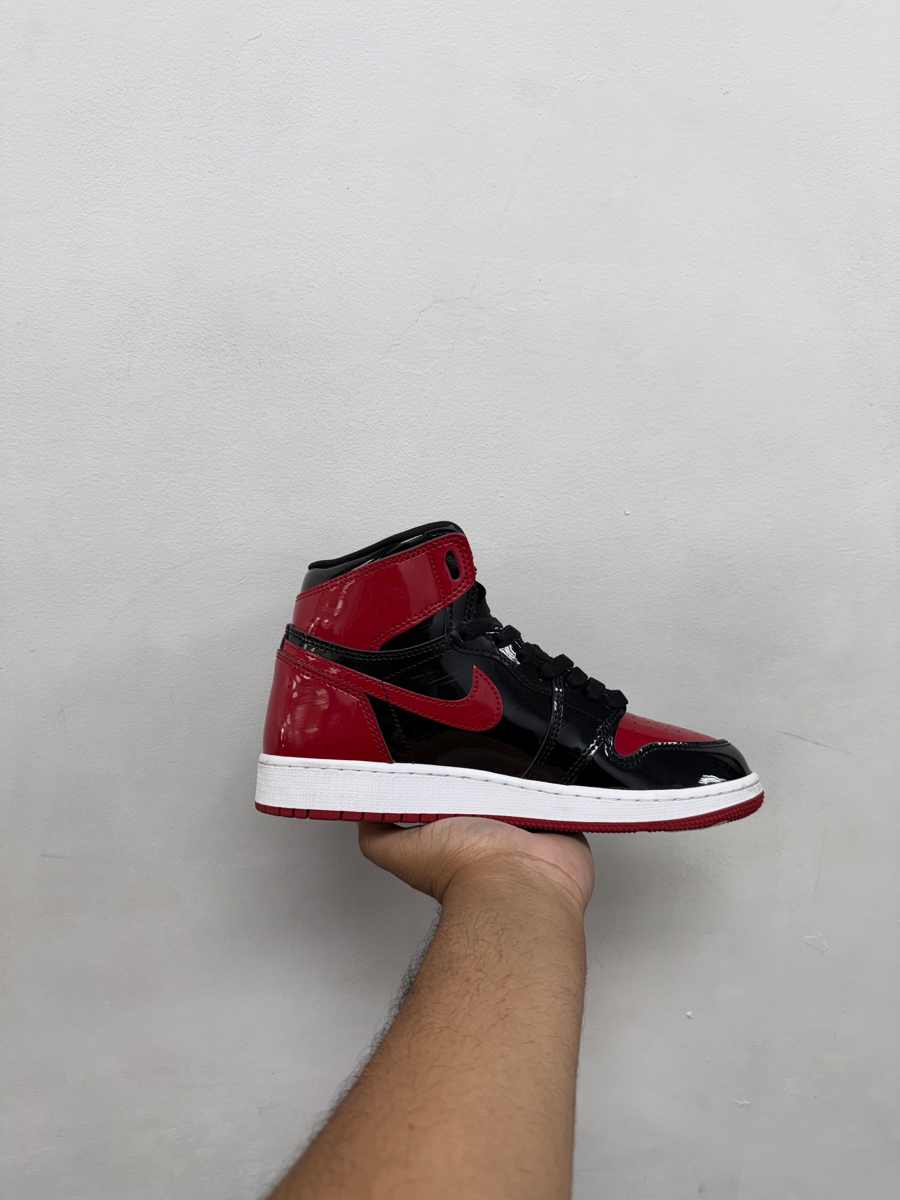 Jordan 1 Patent Bred Sneakers