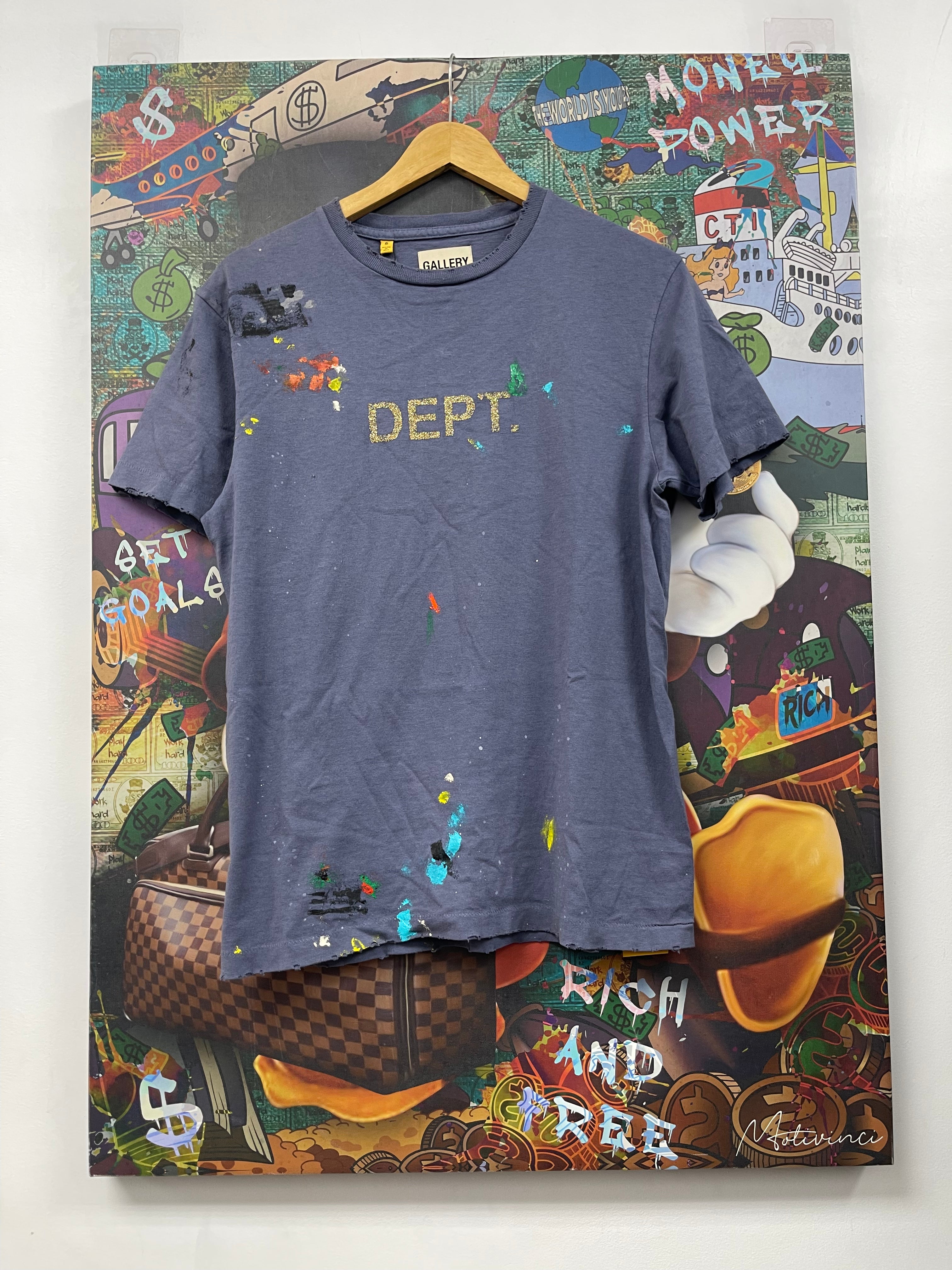 Gallery Dept Navy Gold Splatter Tee