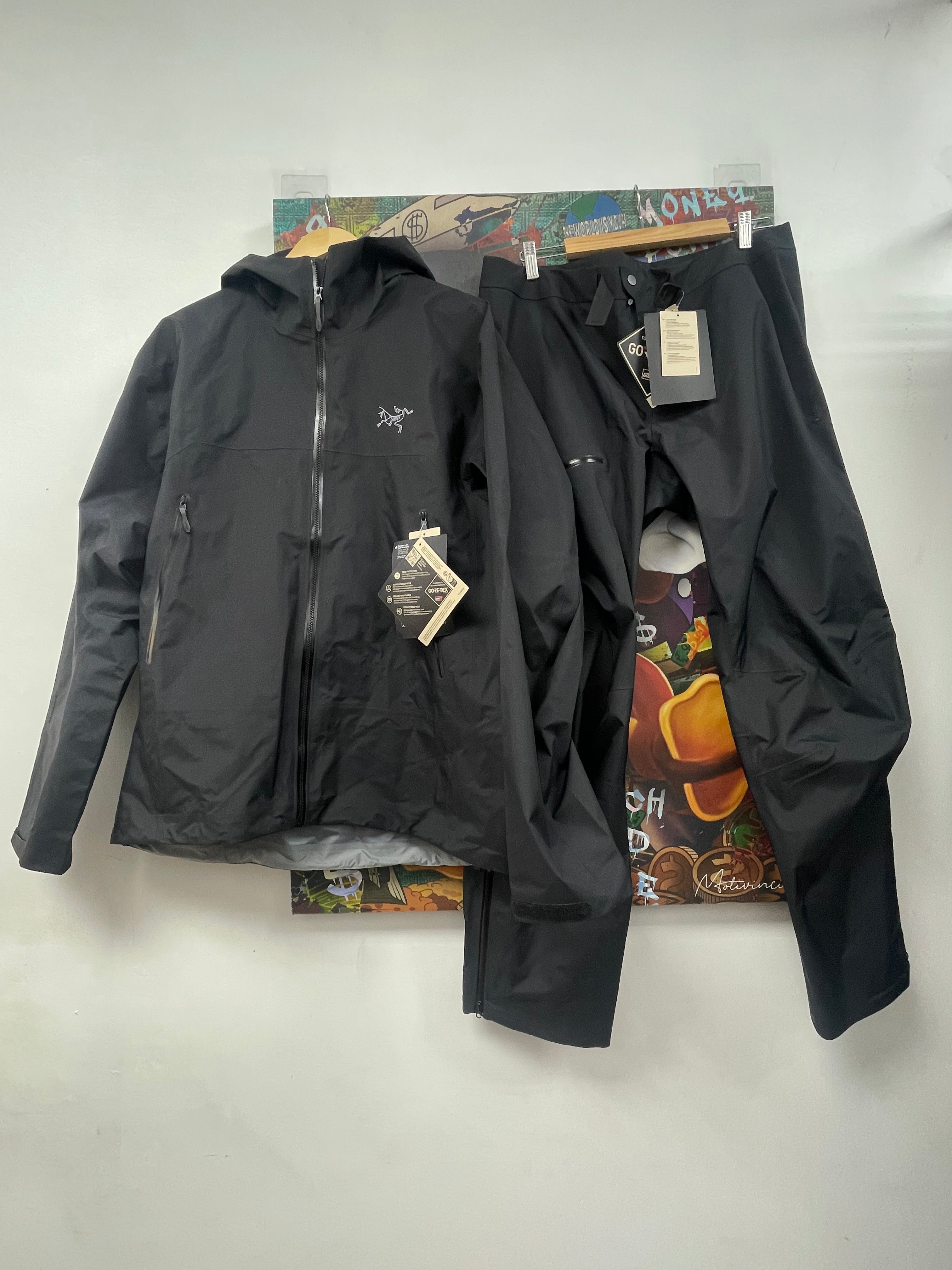 Arcteryx Black Beta Nylon Track Suit