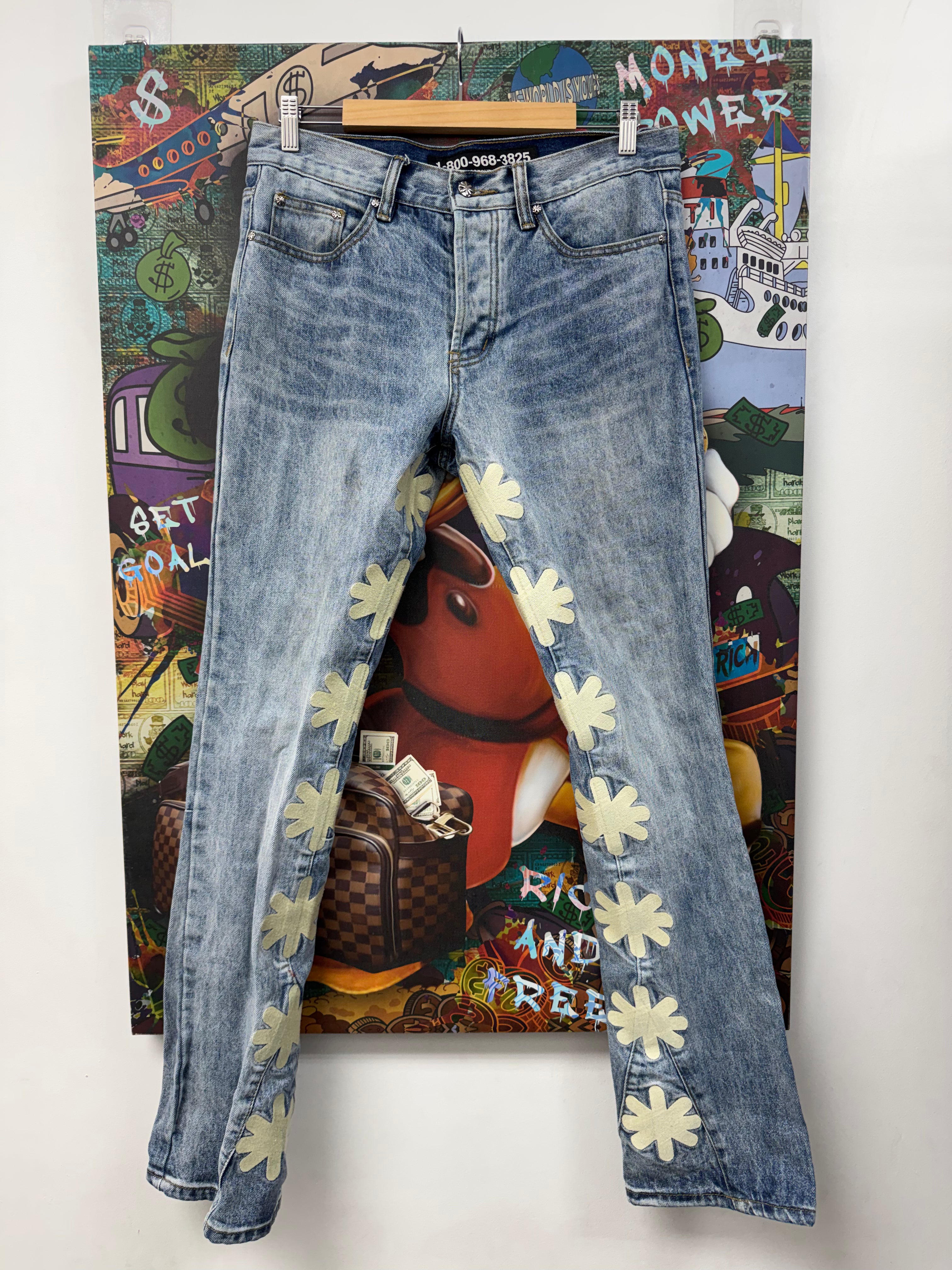 LostSHDWS Star White Jeans