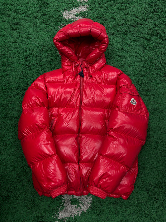 Moncler Jacket Red Maya Used 3