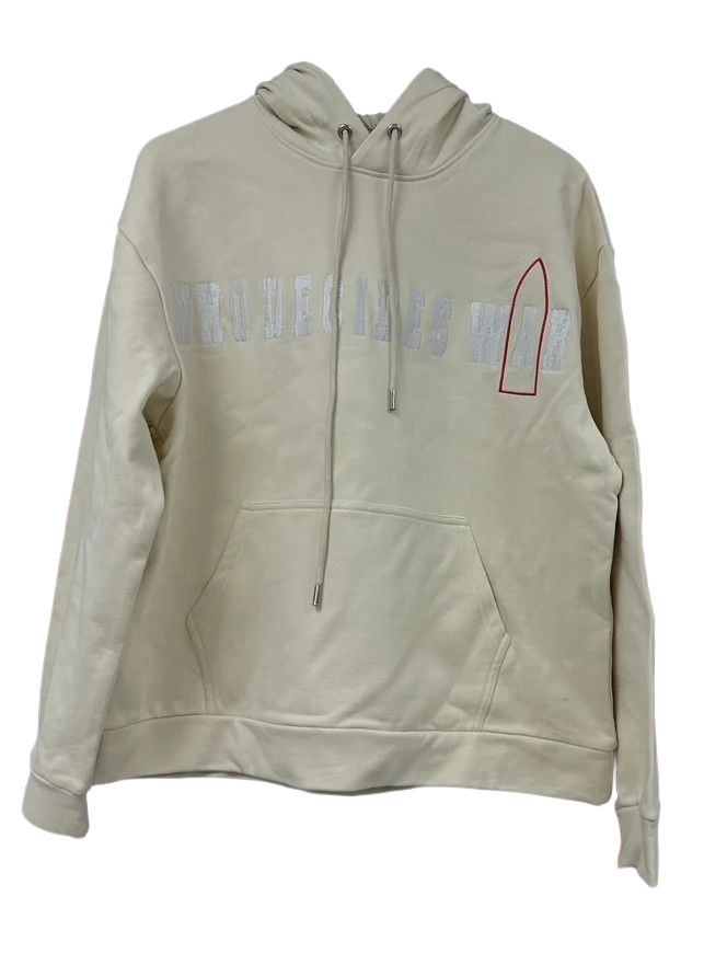 WDW Glass Logo Cream Hoodie