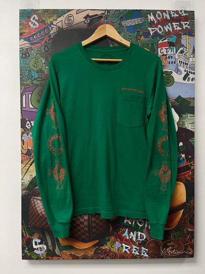Chrome Hearts Miami Art Basel Multi Logo LS Green Orange Used
