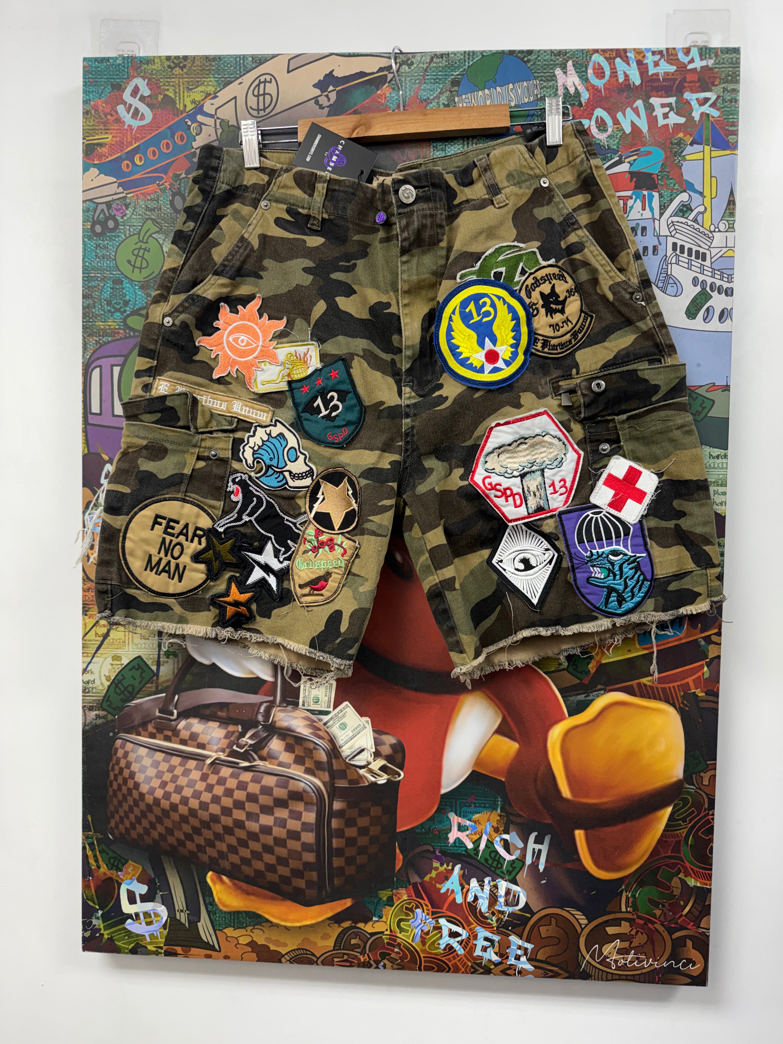 Godspeed Camo Patchwork Shorts