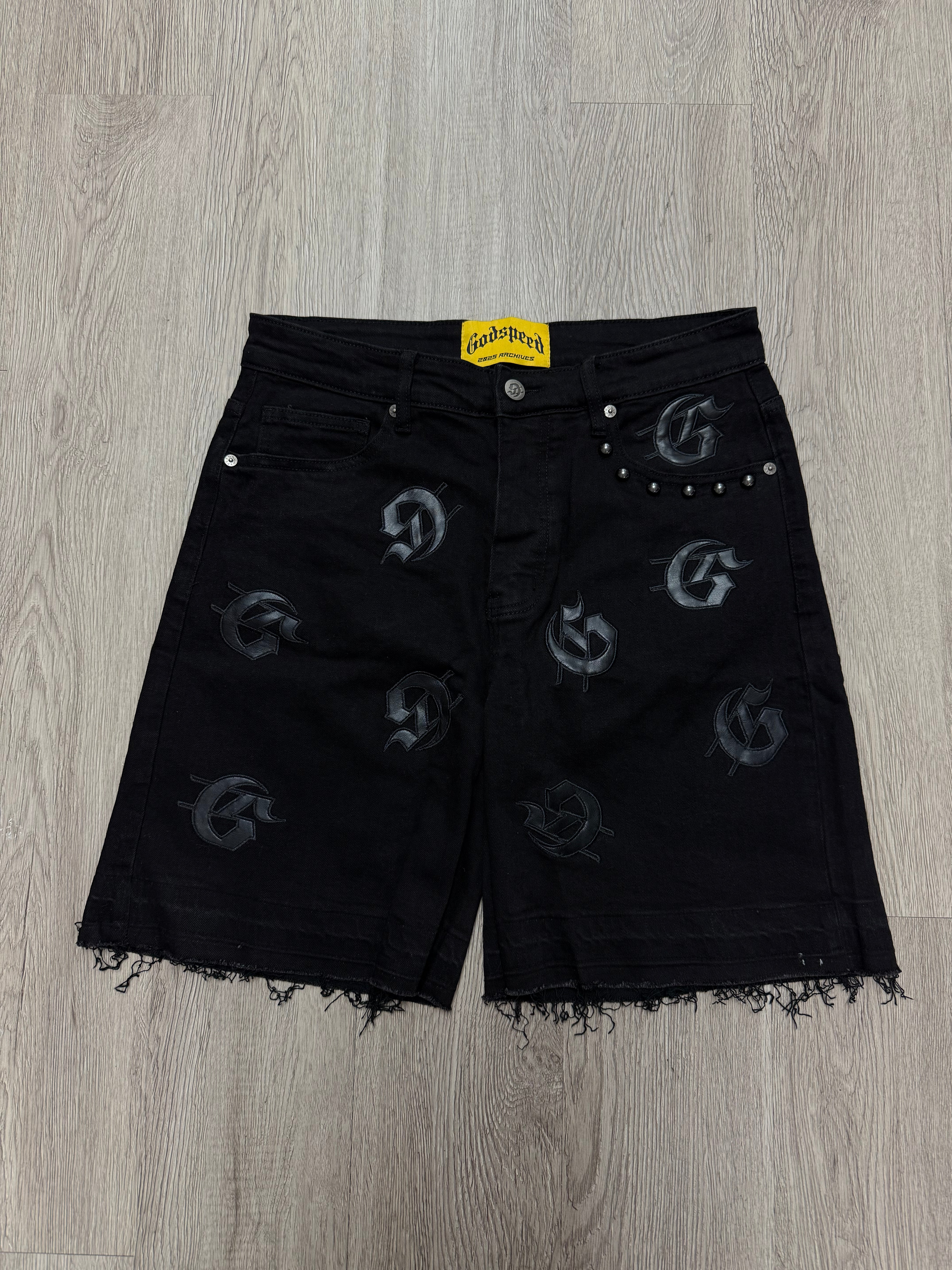 Godspeed Infinity Denim Shorts Black