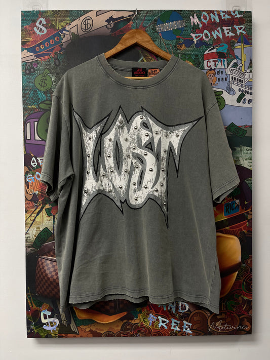 Lost Intricacy Grey Outline Tee New With Tags