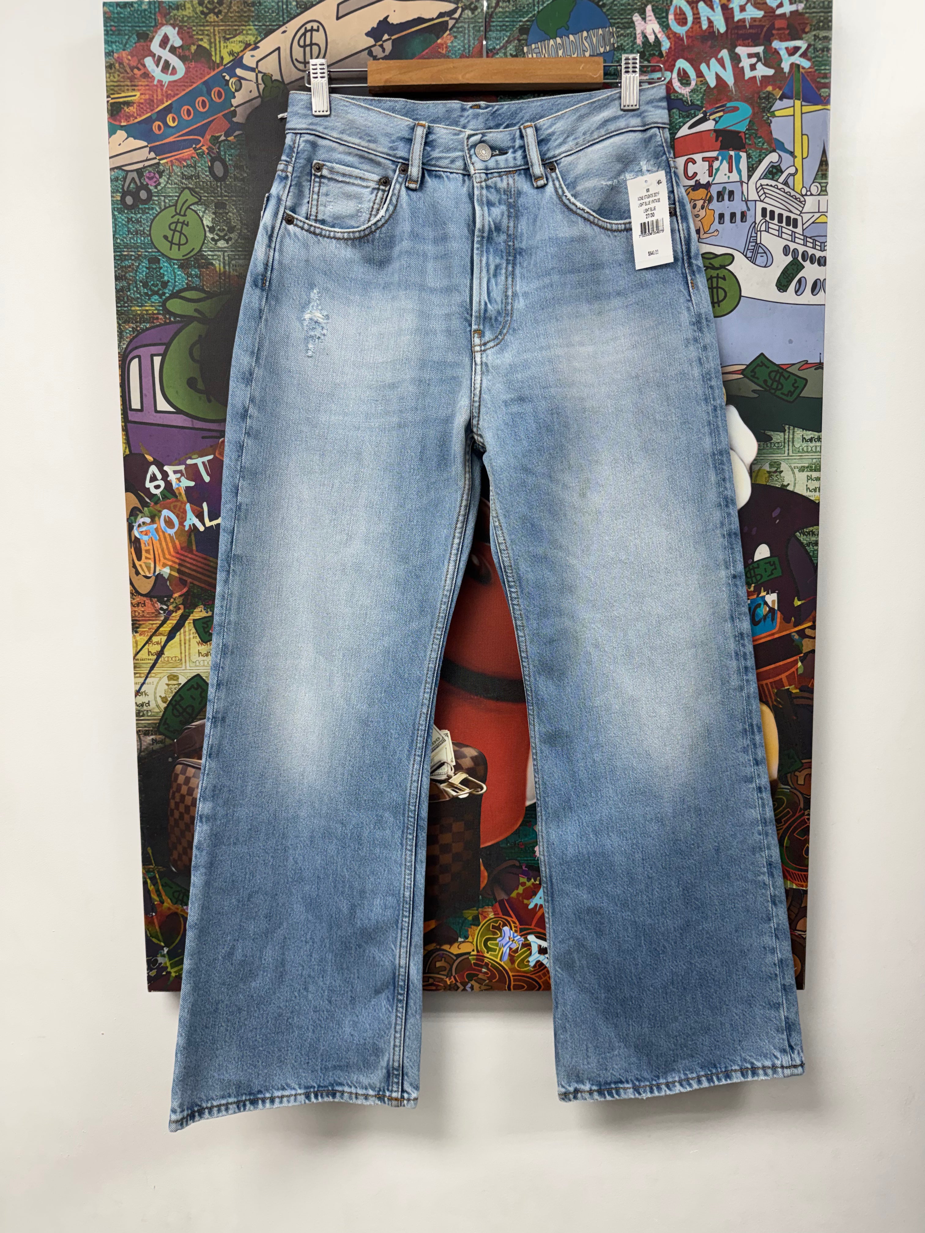 Acne Studios Light Wash Vintage Straight Leg Jeans