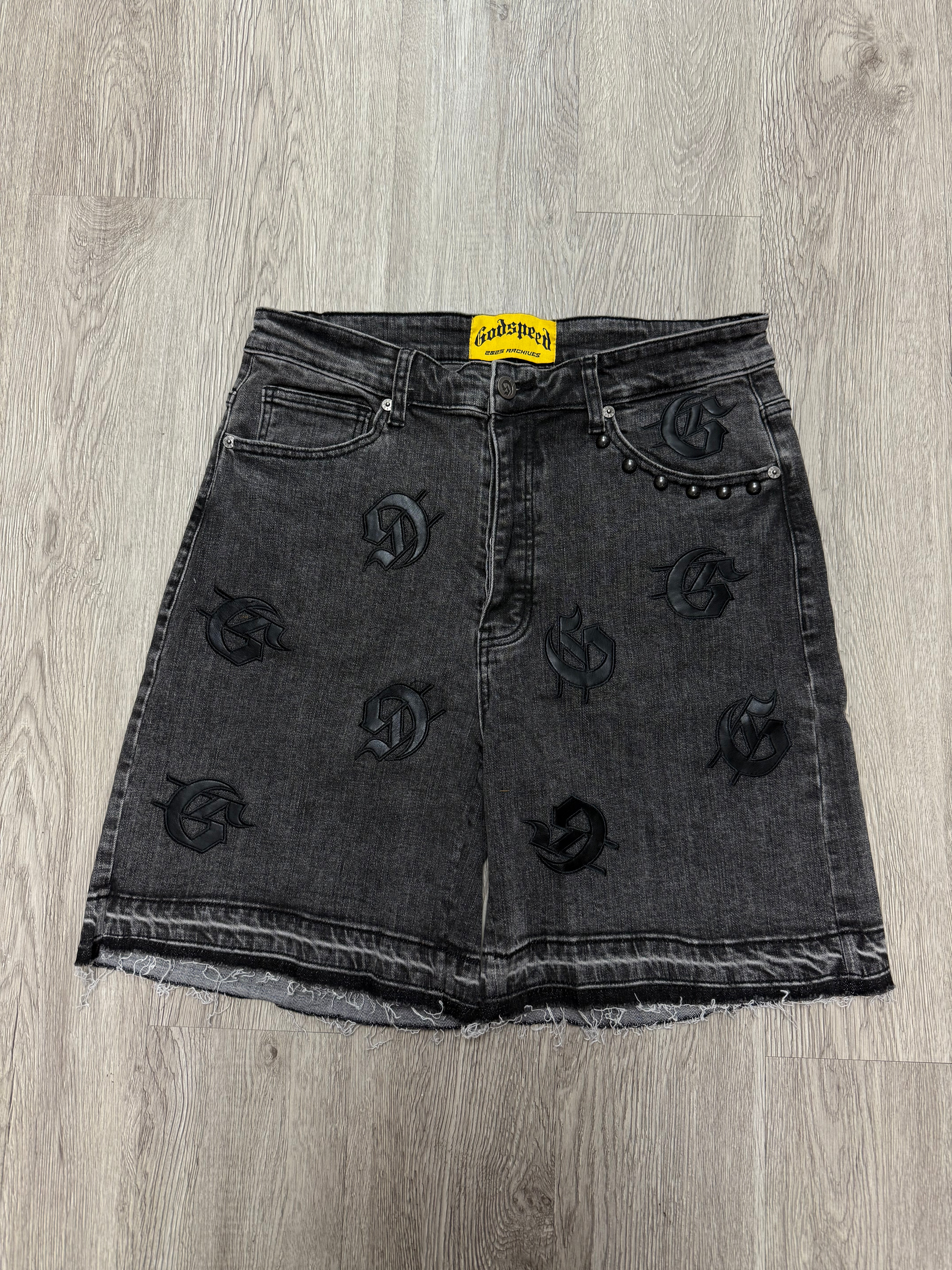Godspeed Infinity Denim Shorts Grey Wash