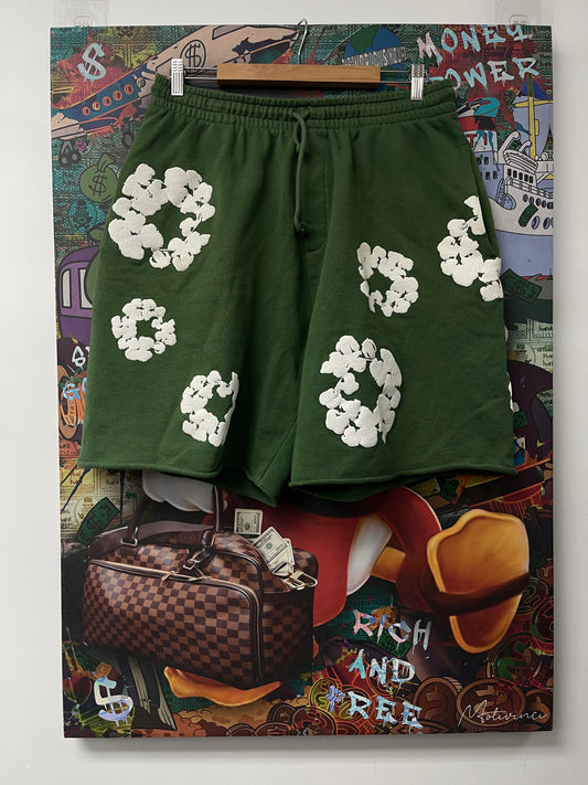 Denim Tears Green Shorts  Used