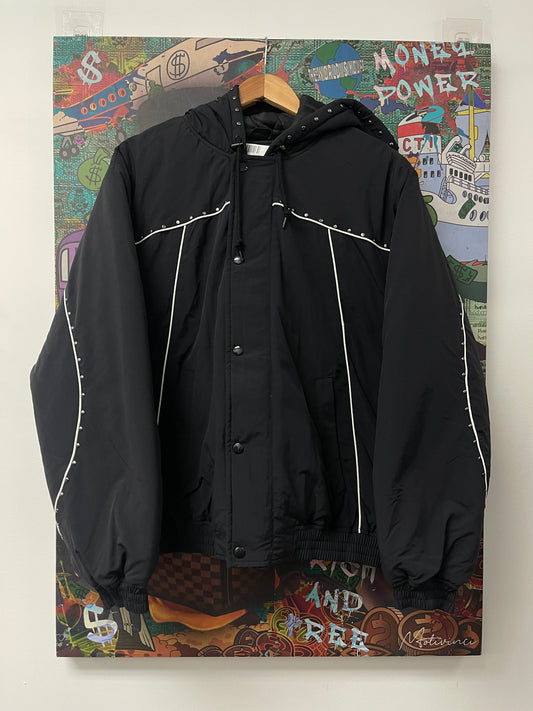 Supreme Black Studded Stadium Jacket New With Tags
