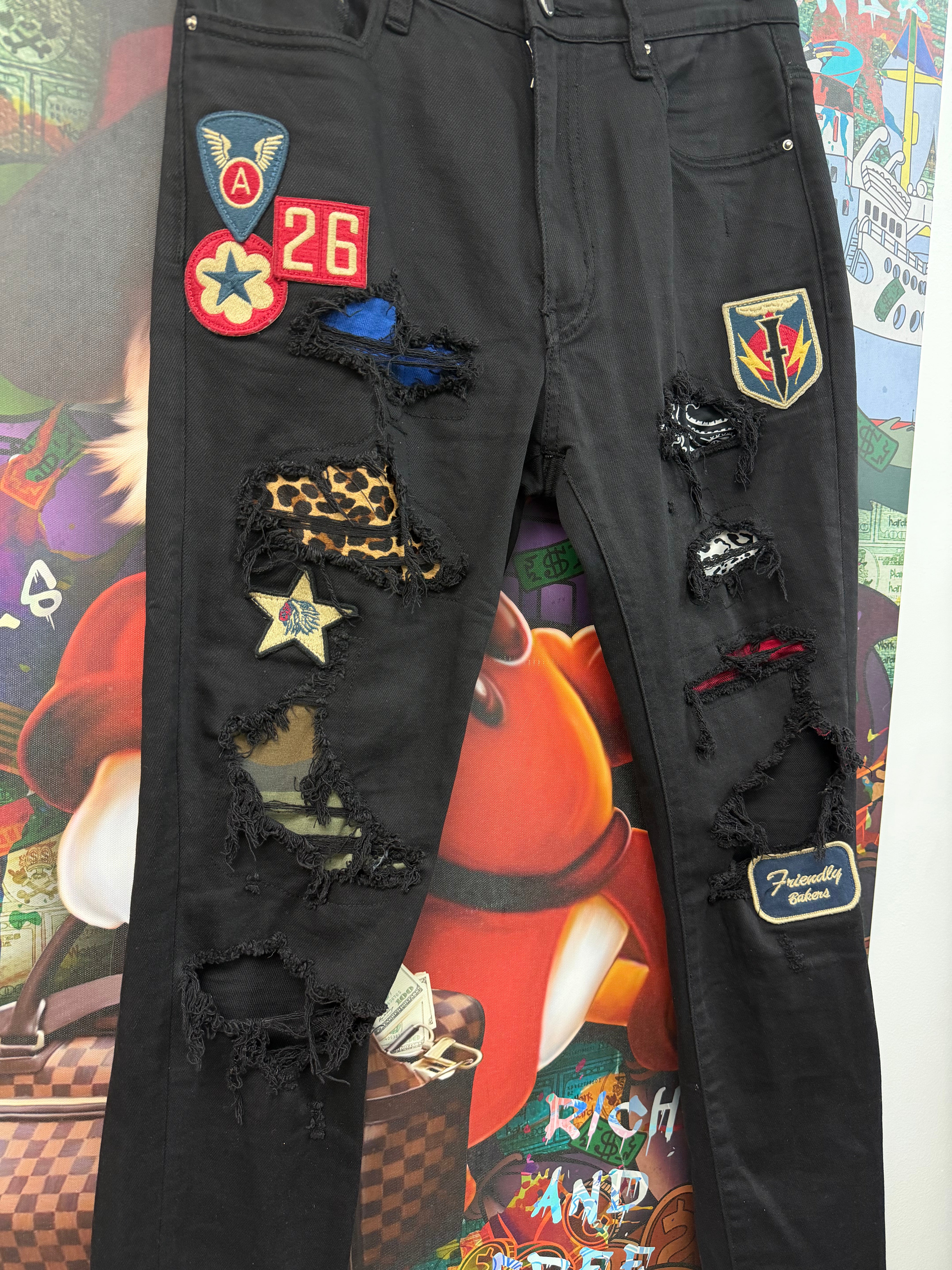 Amiri Flight Patch (Broken Button) Jeans