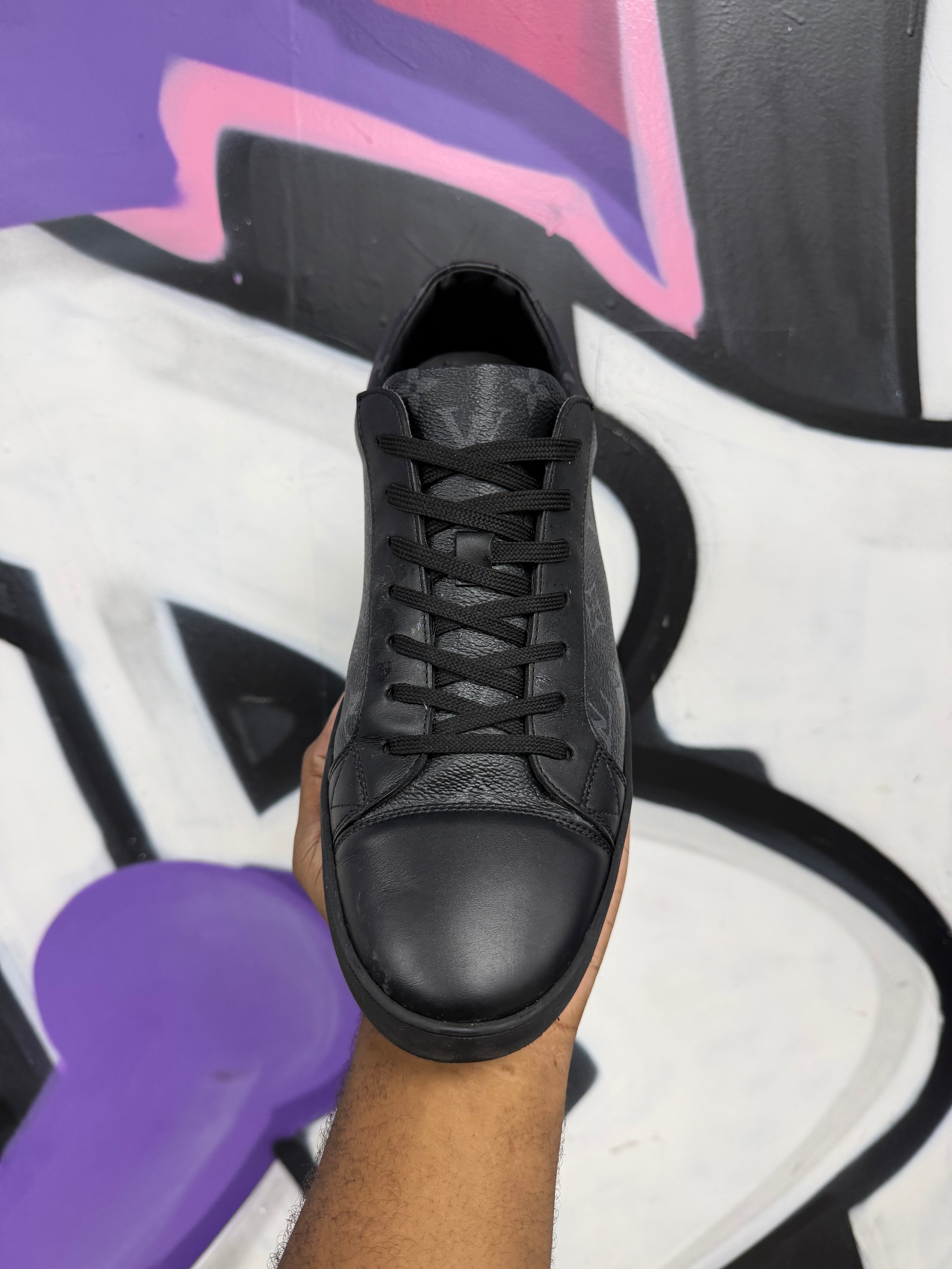 Louis Vuitton Black Match-Up Monogram Sneakers